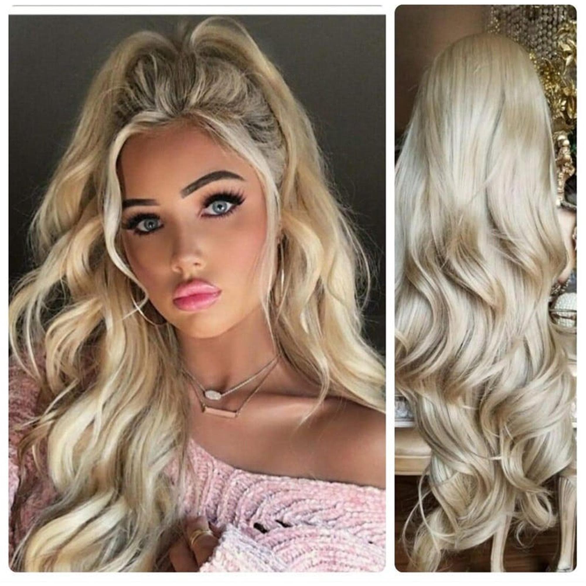 Ash Blonde Beauty Lace Front Wig - Thumbnail 3
