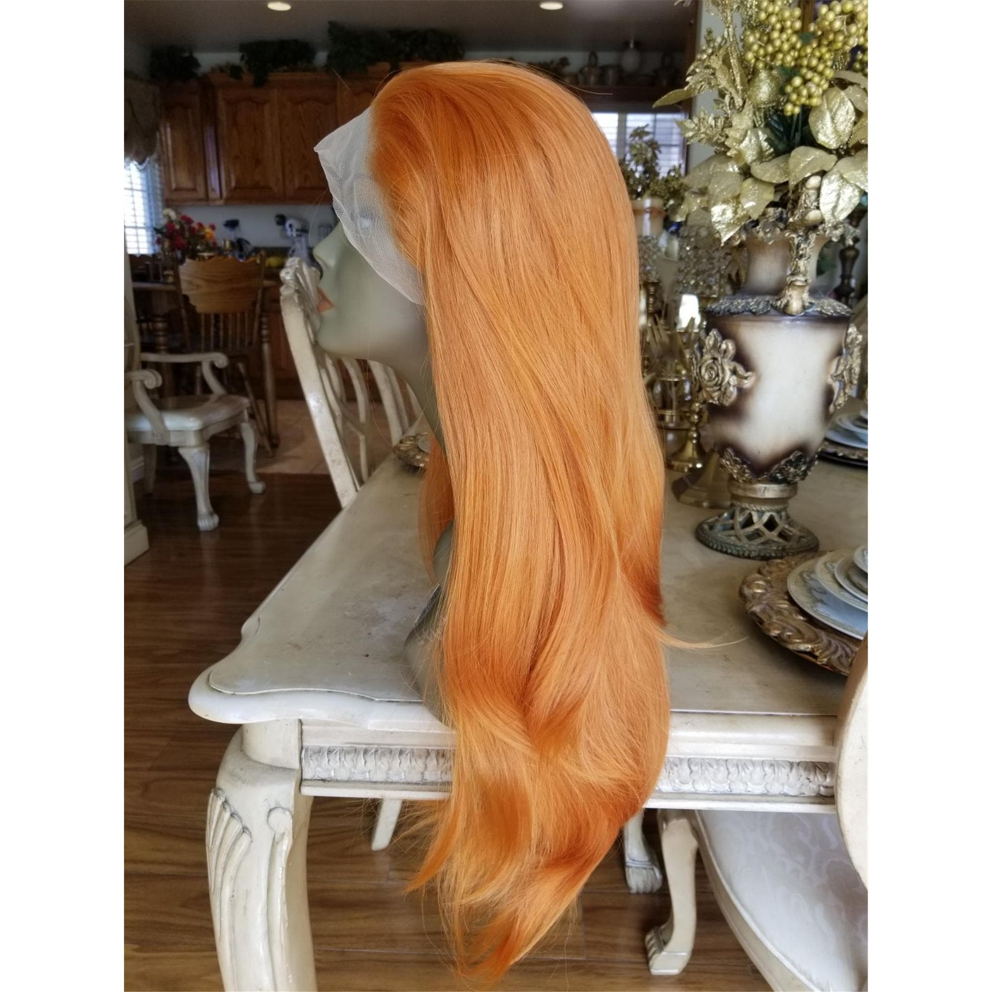 Orange Copper Loose Wave Lace Front Wig - Thumbnail 9
