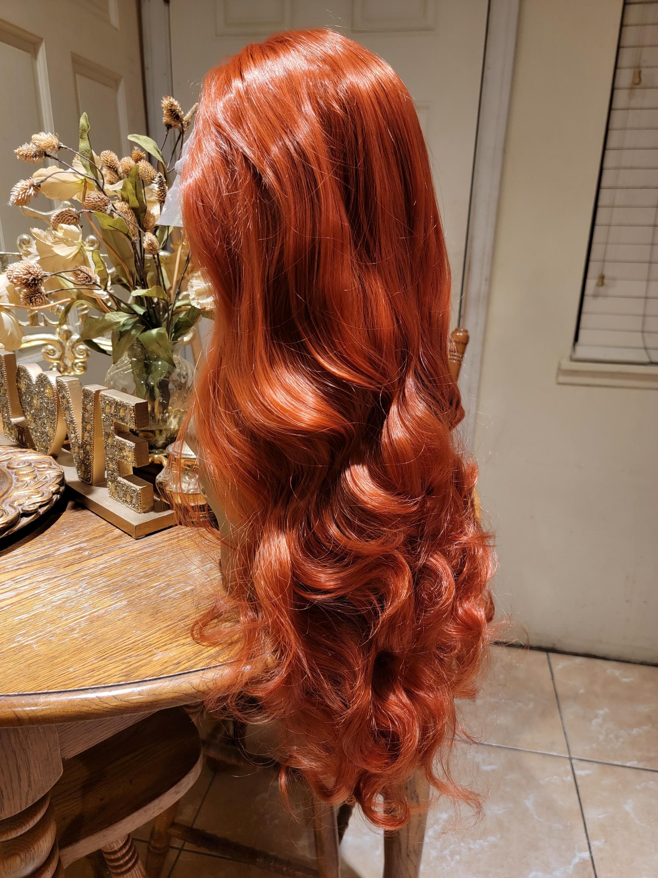 Dark Copper Beauty Lace Front Wig - Thumbnail 15