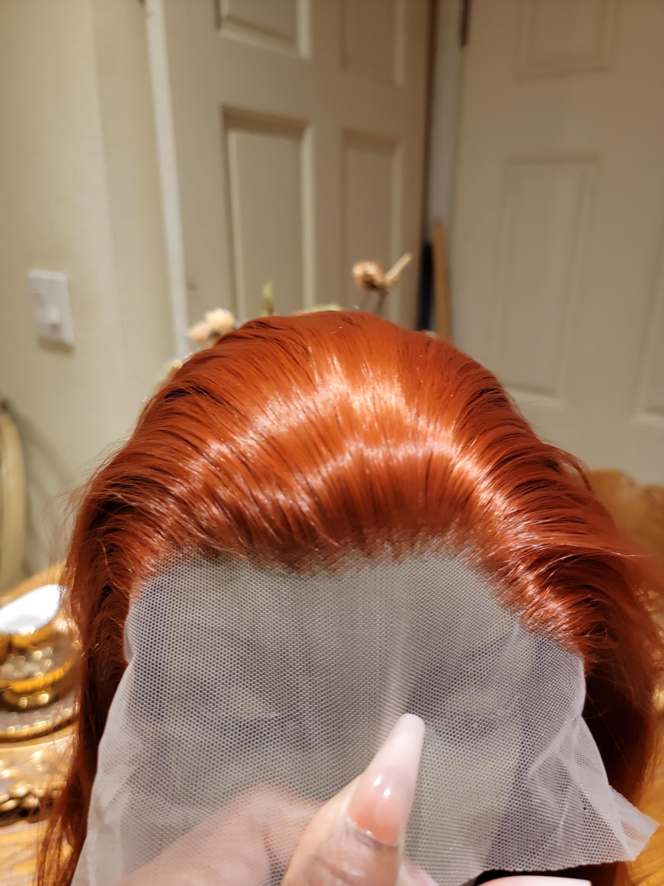 Dark Copper Beauty Lace Front Wig - Thumbnail 7