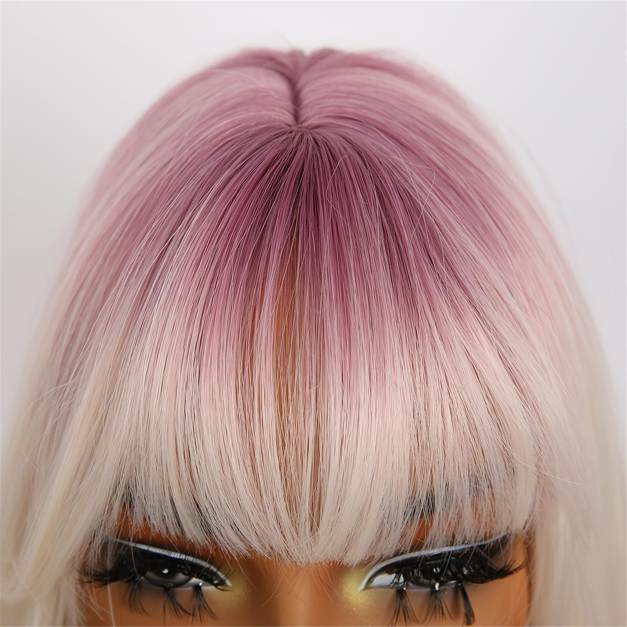 Elegant And Natural 26-inch Long Straight Hair with Bangs - Thumbnail 5