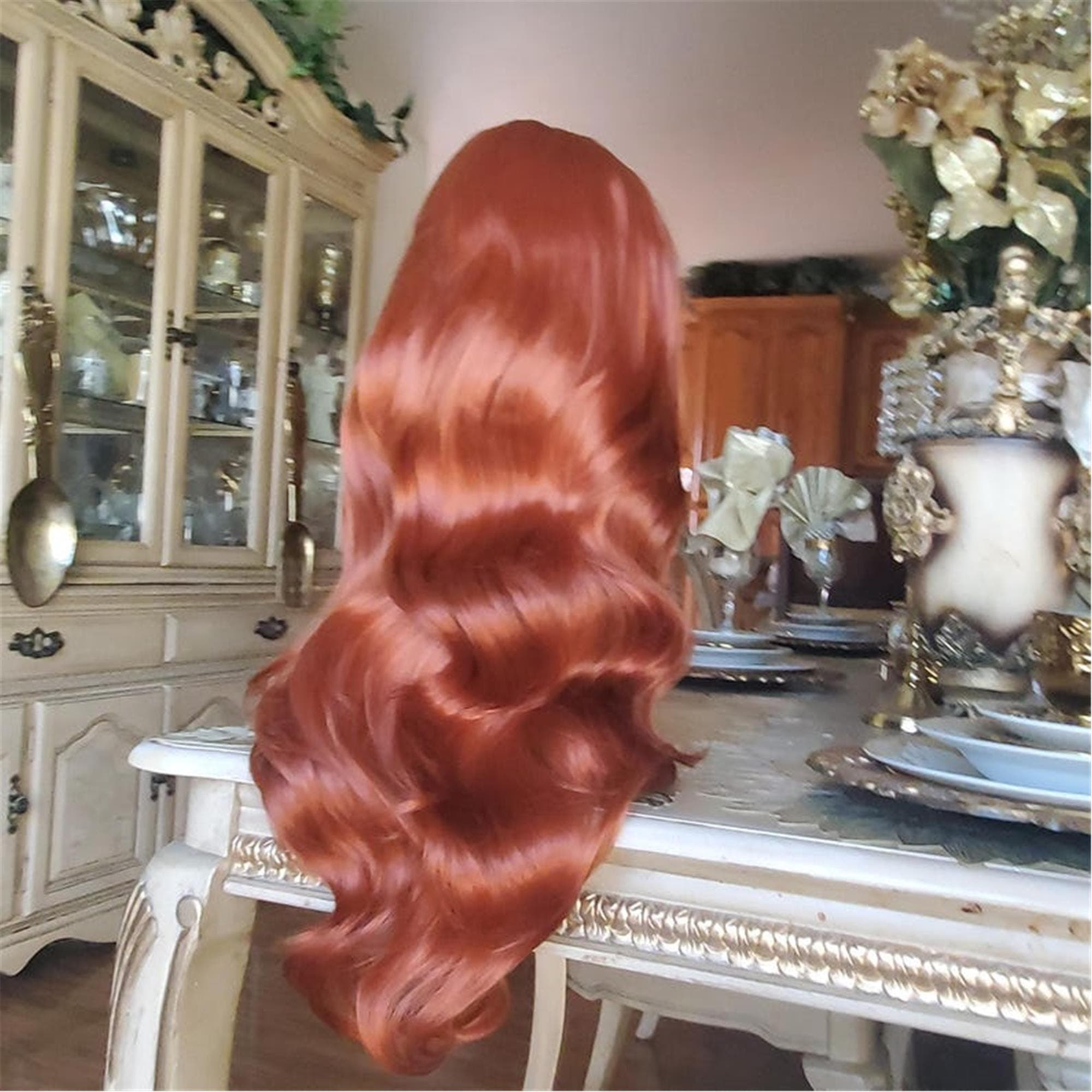 Copper Red Auburn Lace Front Wig