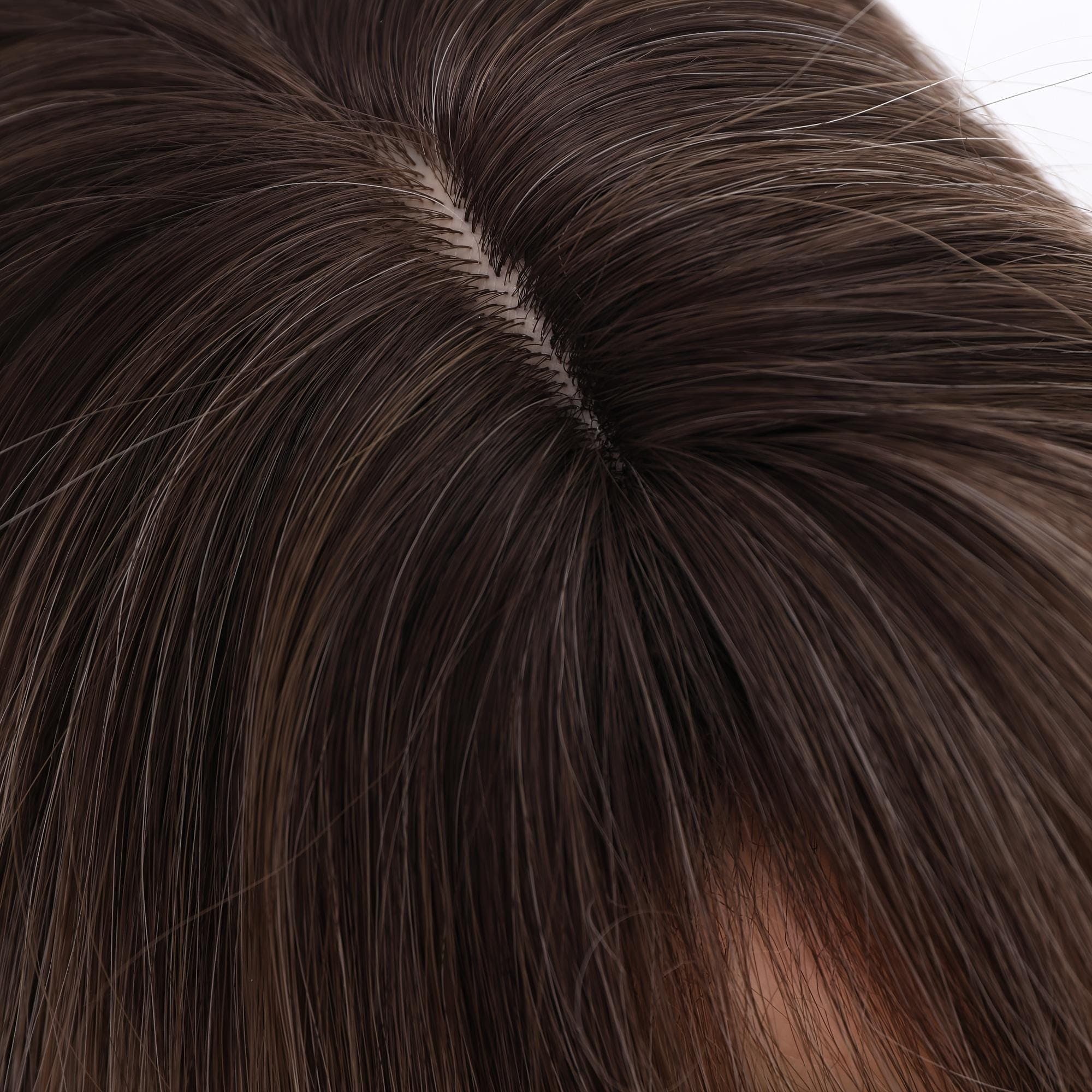 This 14-Inch Wig Features a Brown to Platinum Blonde Ombre Crafted from Heat-Resistant Fibers, Boasts High Density with Matte Wavy Curls!! - Thumbnail 7