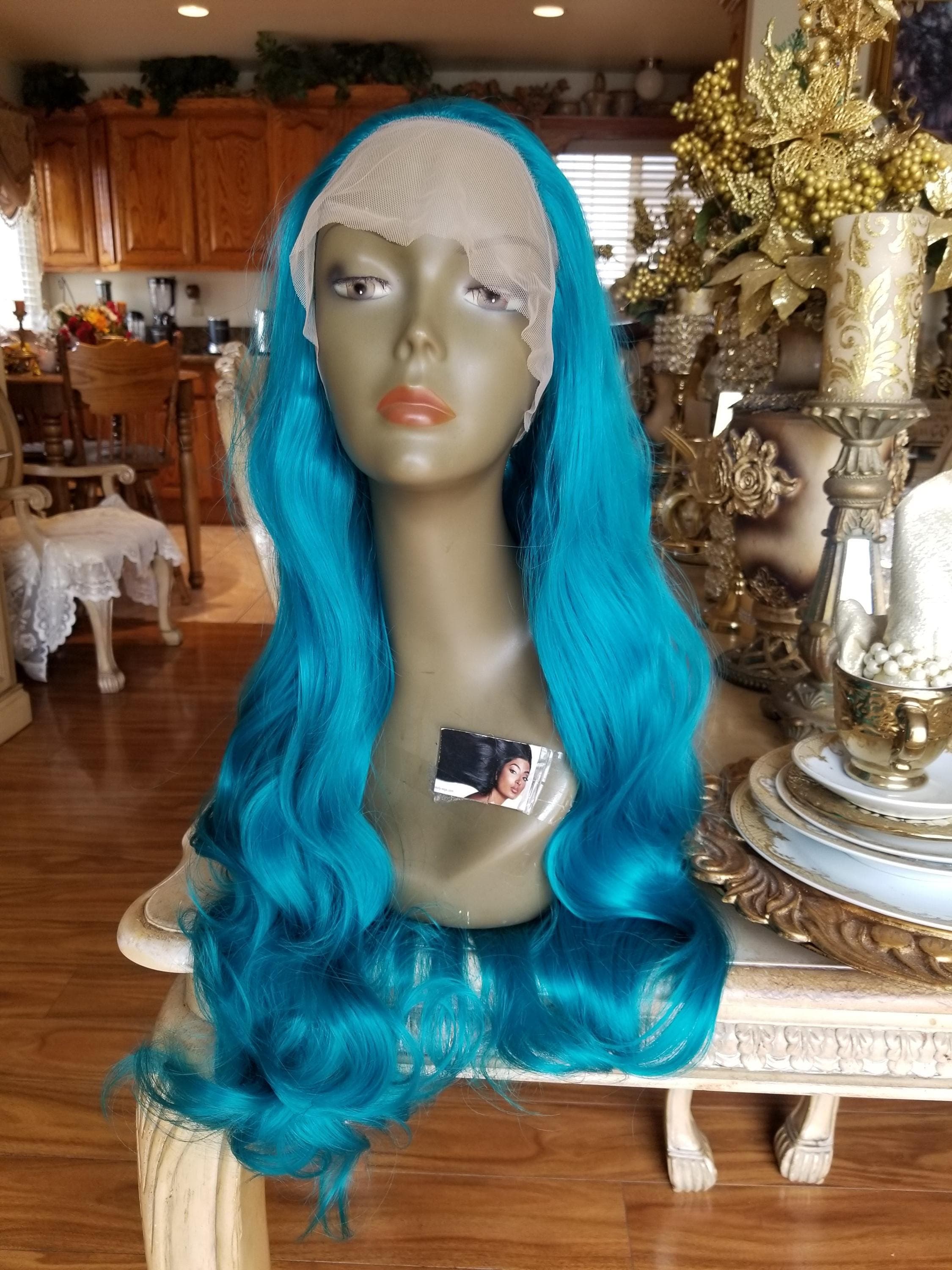 Turquoise Beautiful Lace Front Wig!!