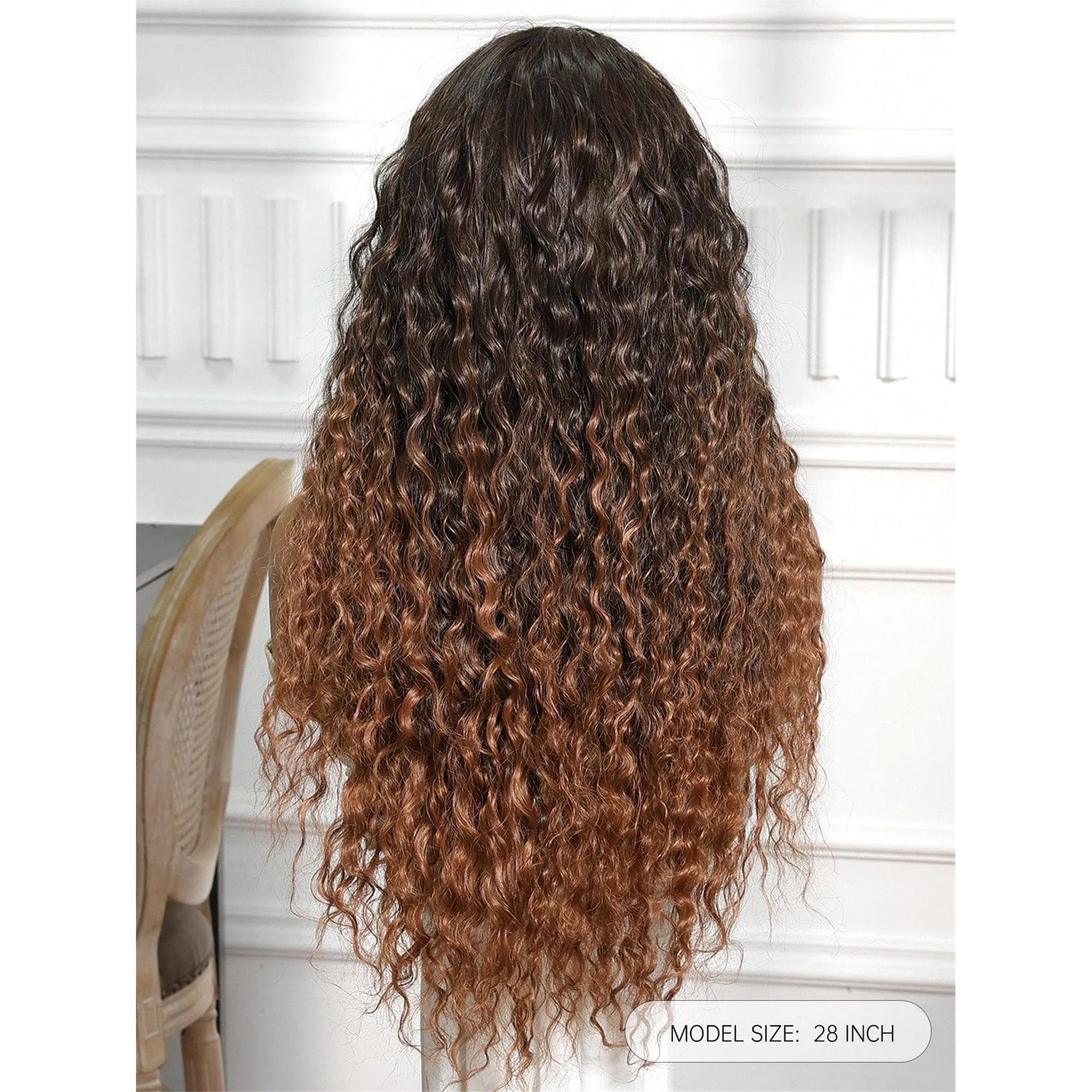 LocalLong Small To Medium Curls Multi-Level Hairstyle Synthetic Natural Looking Wigs Lace Front Wigs 13*4 Hand Woven Lace Chemical Fiber - Thumbnail 7