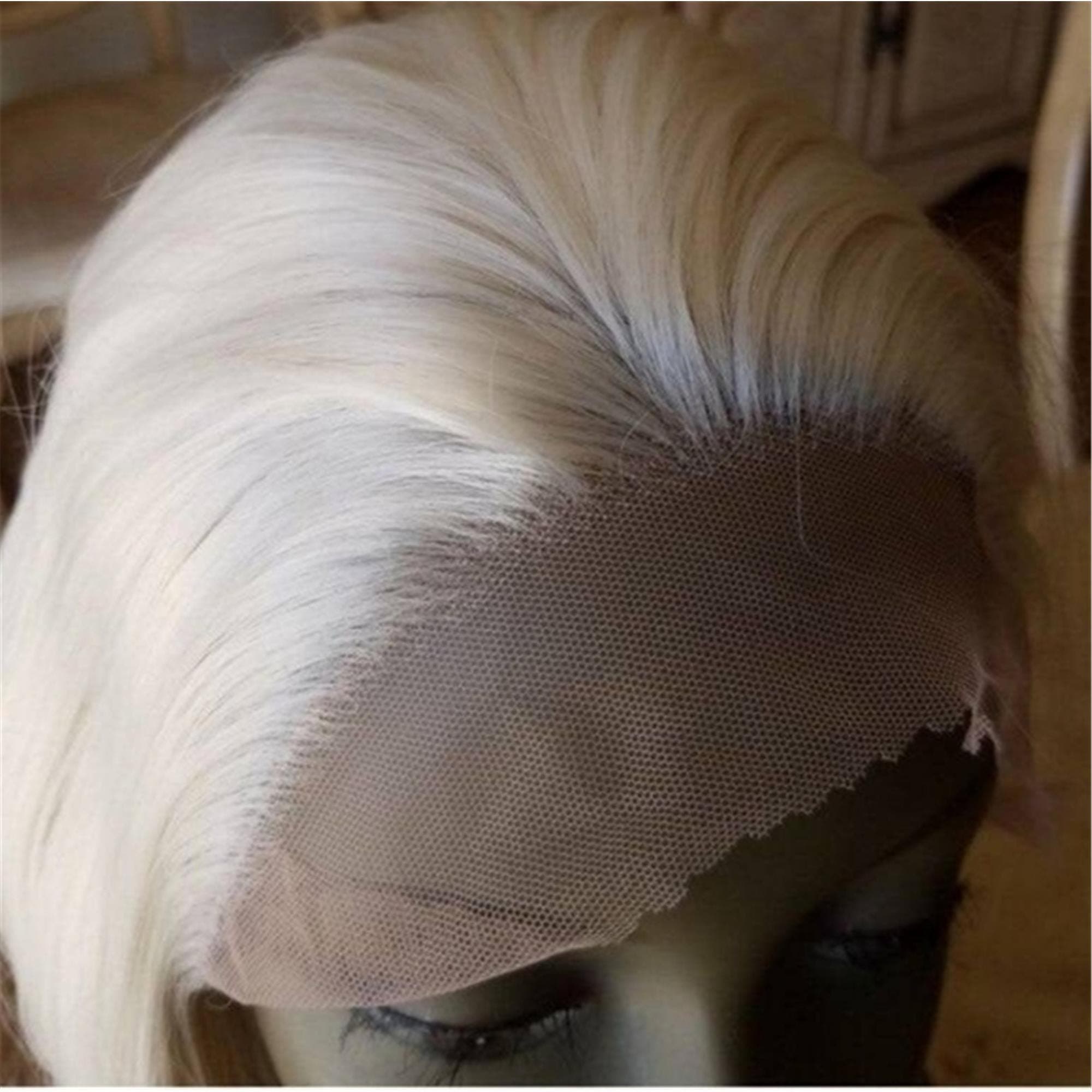 Pale Blonde Lace Front Wig - Thumbnail 8