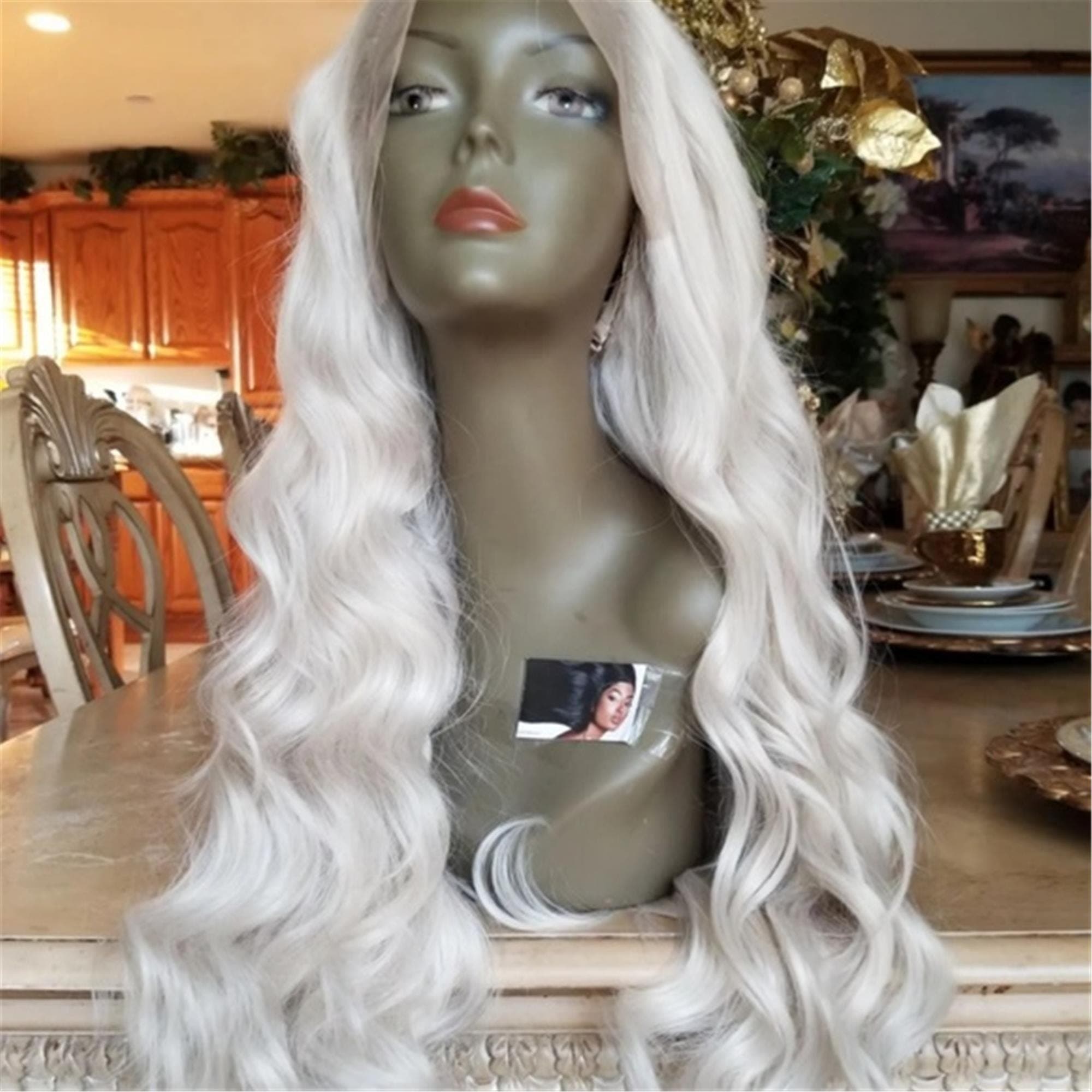 Pale Blonde Lace Front Wig - Thumbnail 8