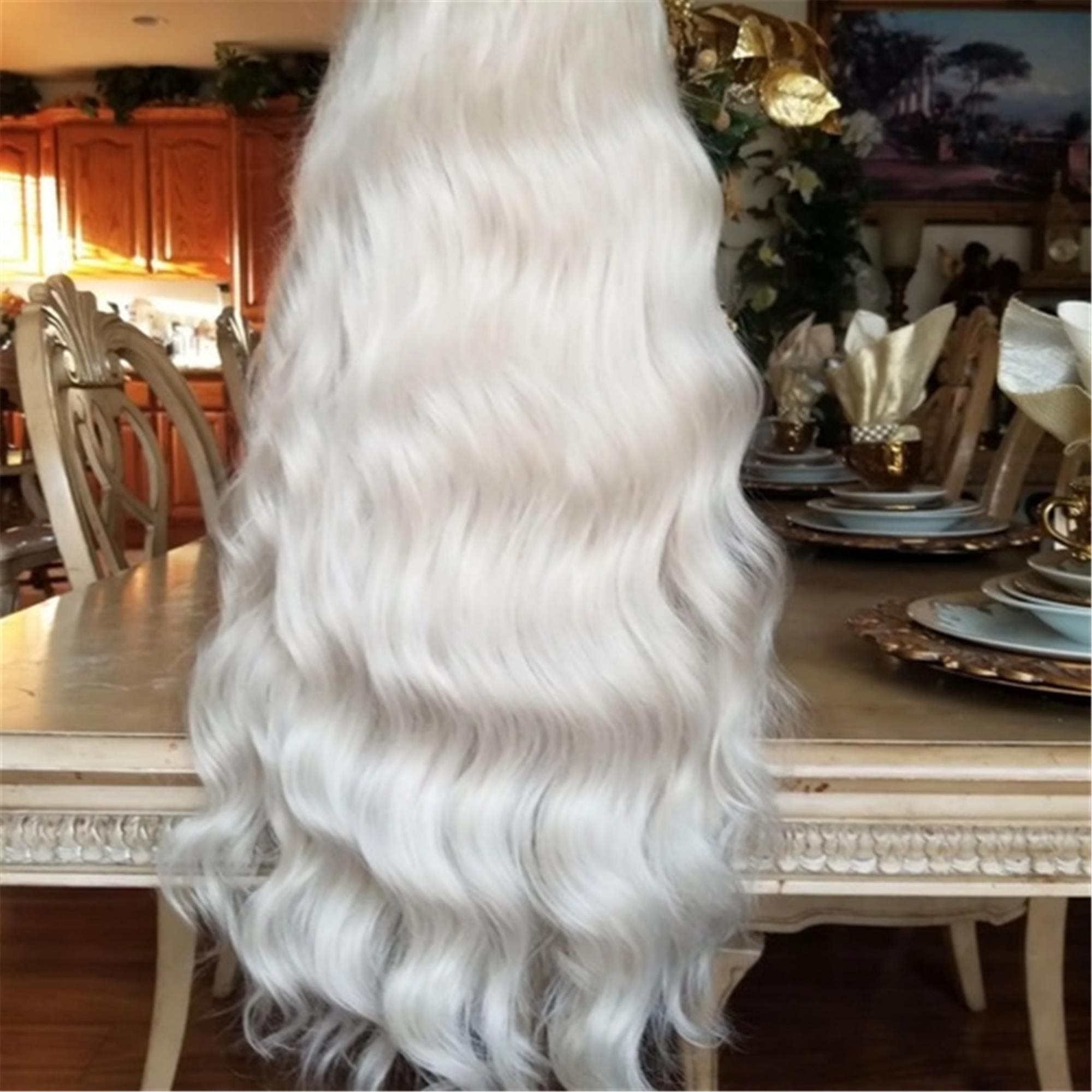 Pale Blonde Lace Front Wig - Thumbnail 7
