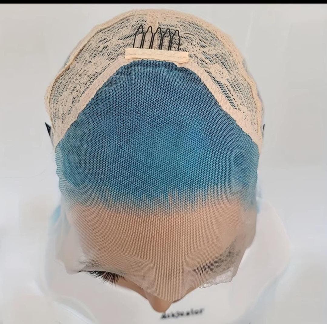 Turquoise Straight Wavy Beauty Lace Front Wig! - Thumbnail 4