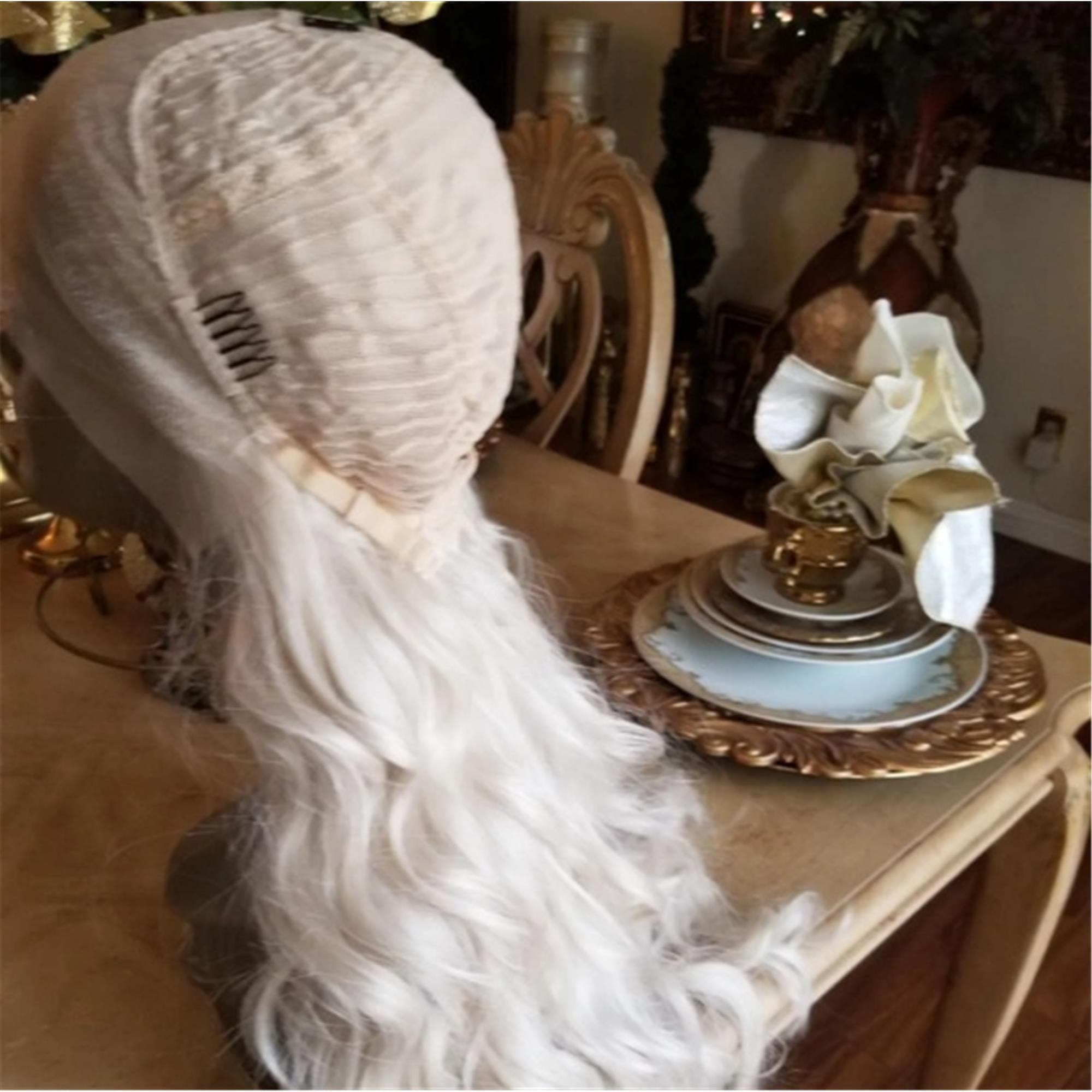 Pale Blonde Lace Front Wig - Thumbnail 3