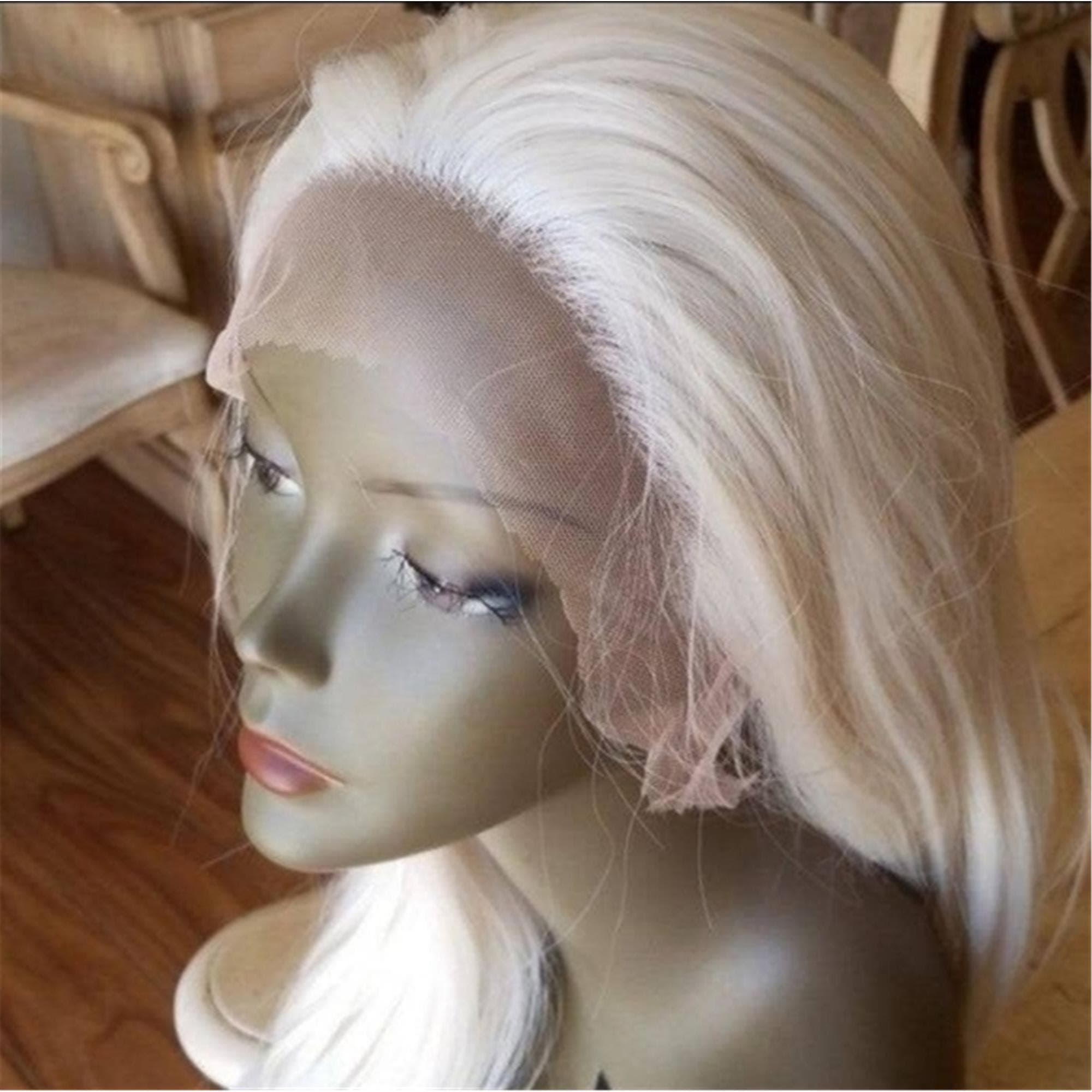 Pale Blonde Lace Front Wig - Thumbnail 5