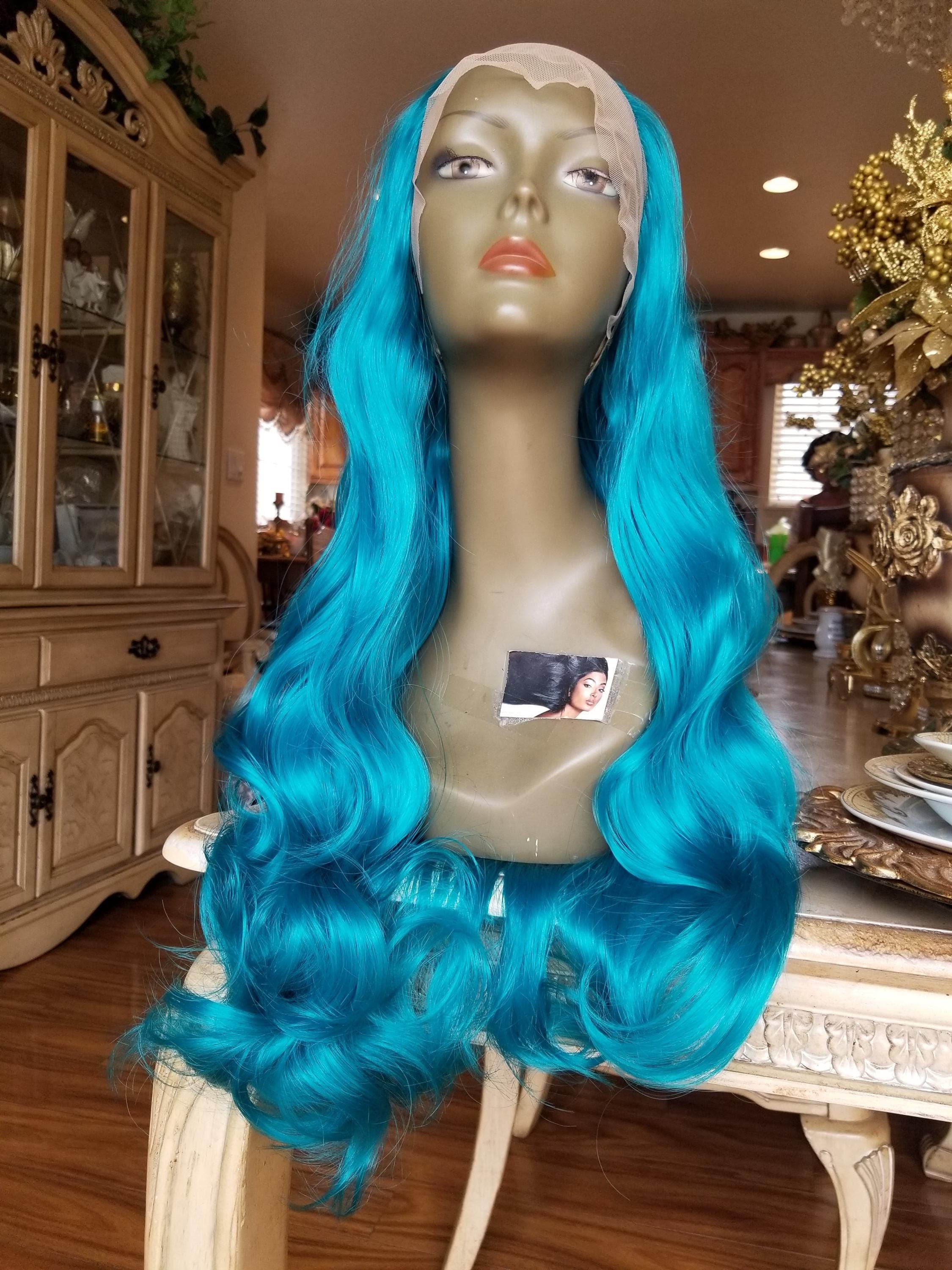 Turquoise Beautiful Lace Front Wig!! - Thumbnail 5