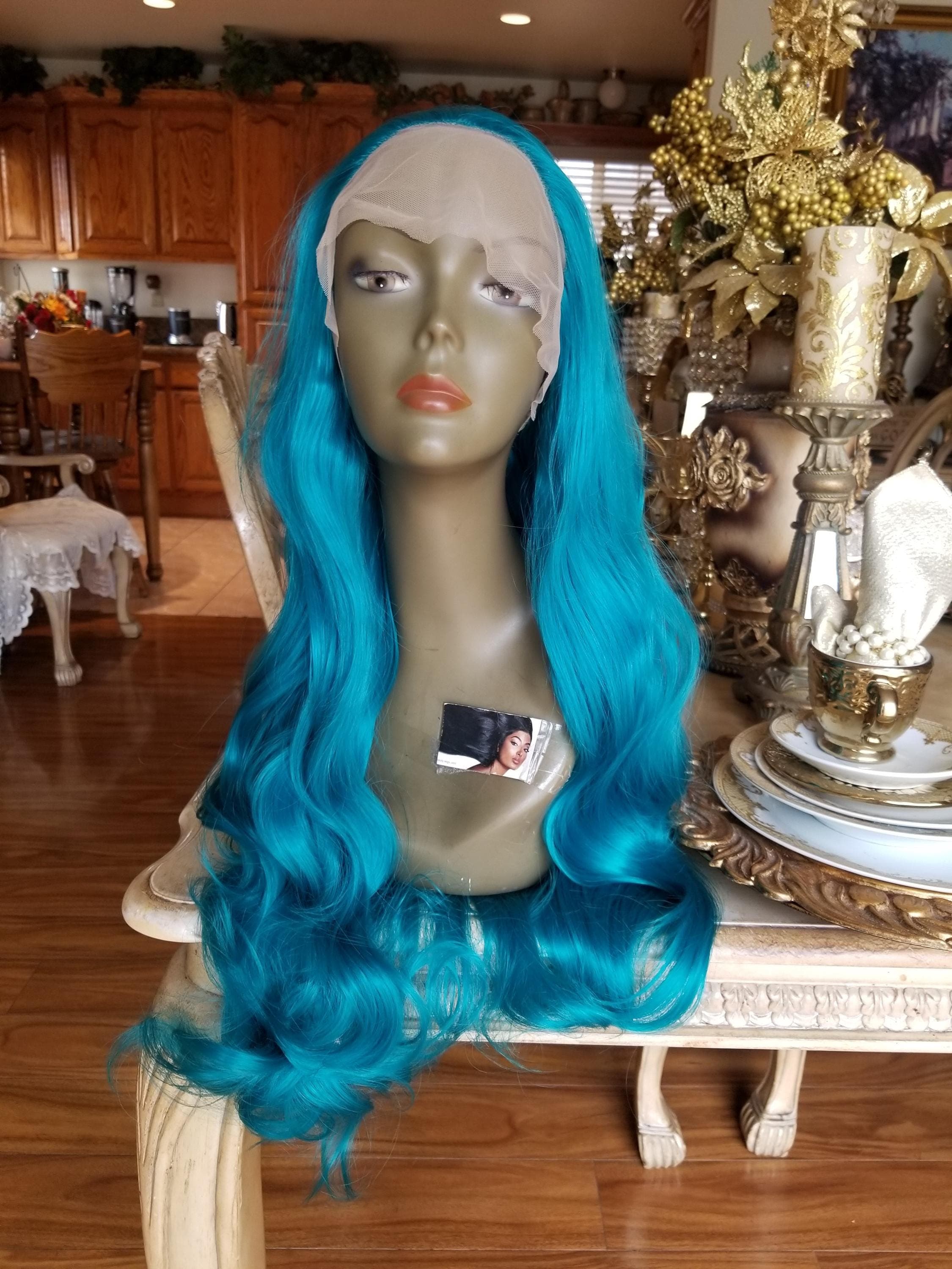 Turquoise Beautiful Lace Front Wig!! - Thumbnail 2