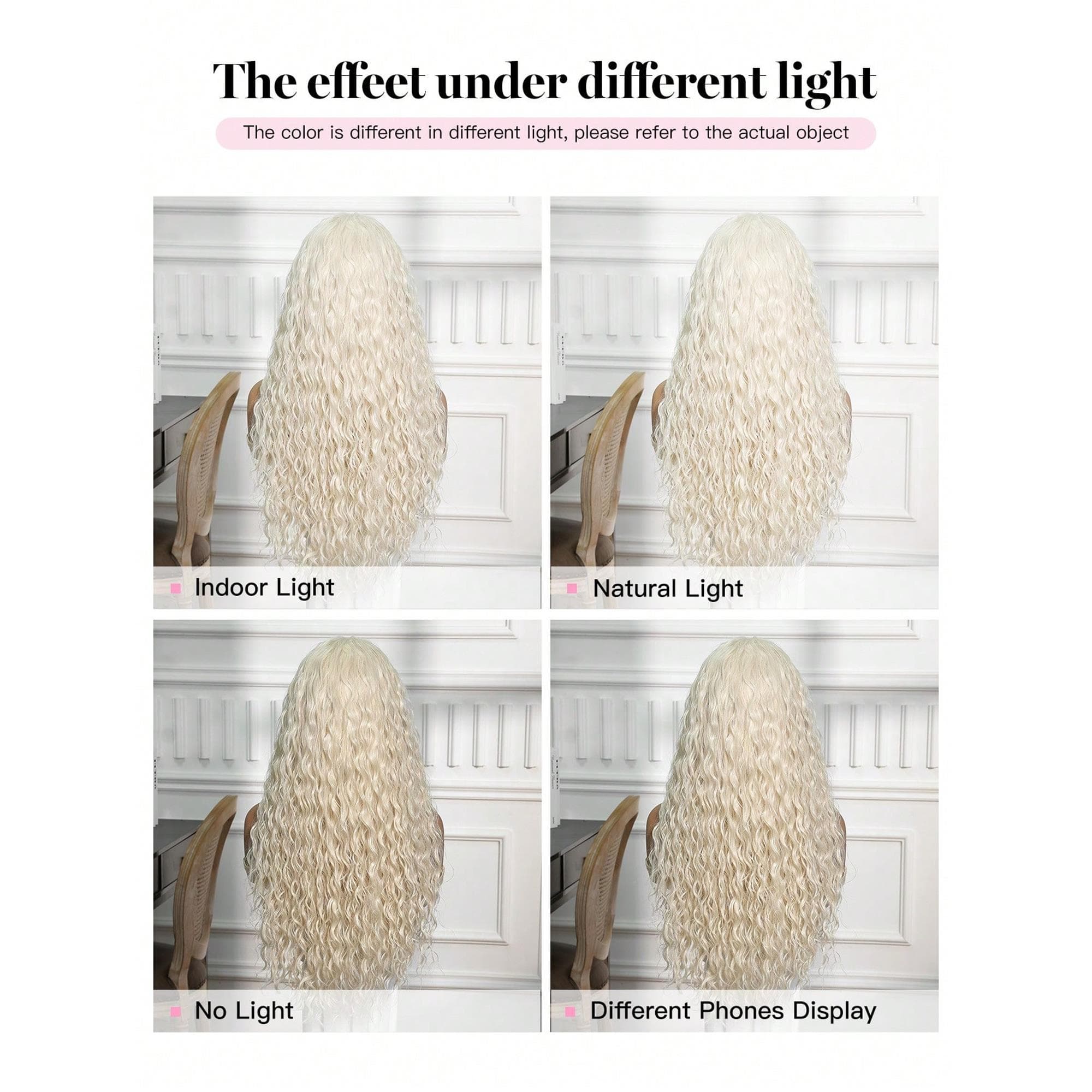 White Blonde Lace Front Wig 13*4 - Thumbnail 8