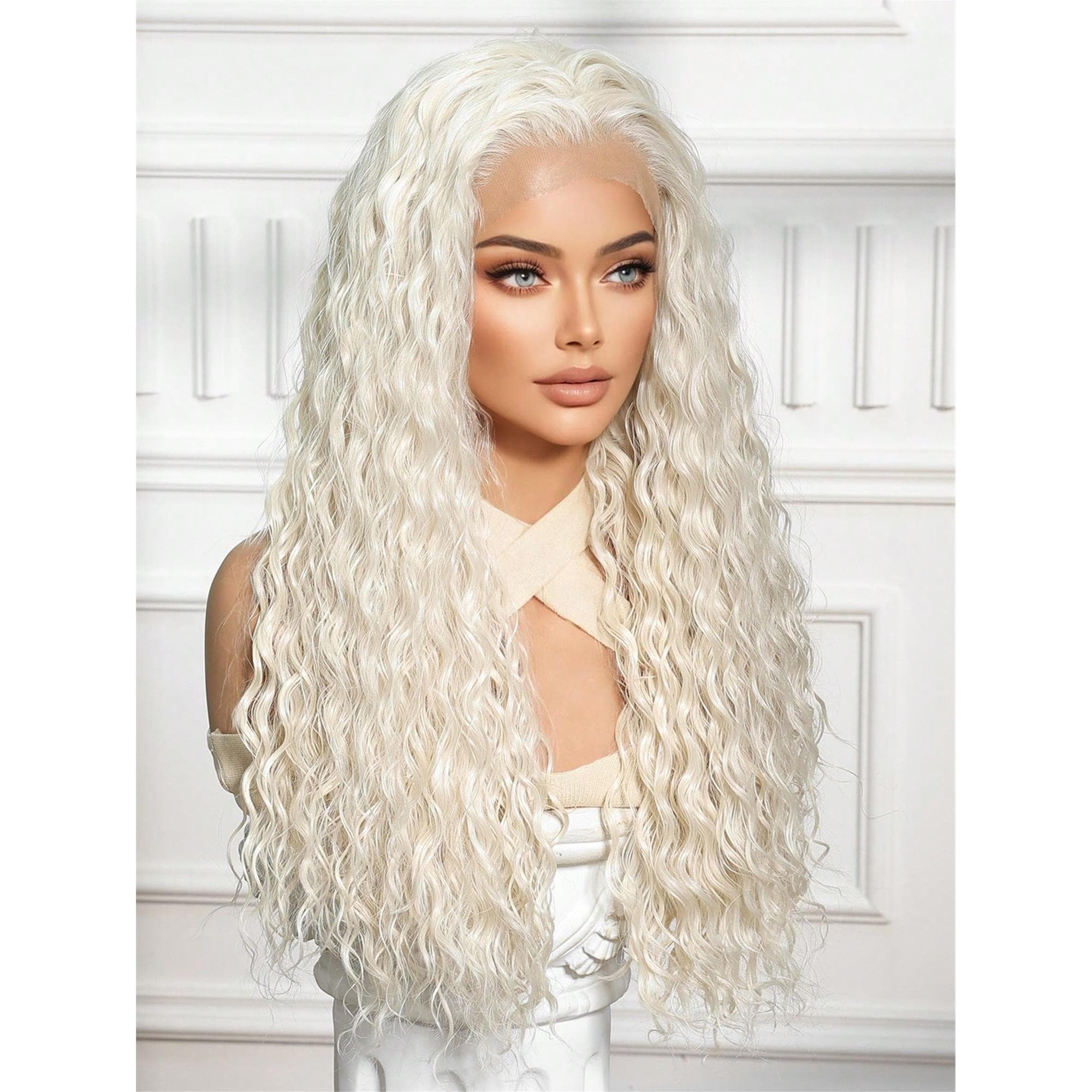 White Blonde Lace Front Wig 13*4 - Thumbnail 4