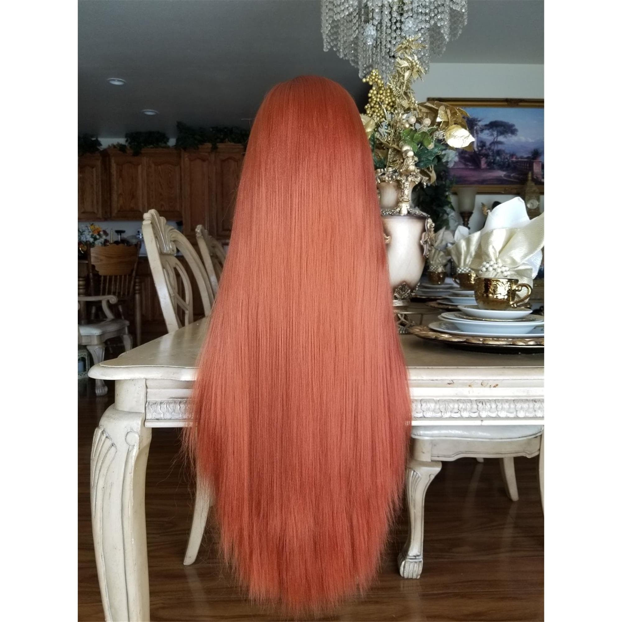 Copper Orange Red Lace Front Wig
