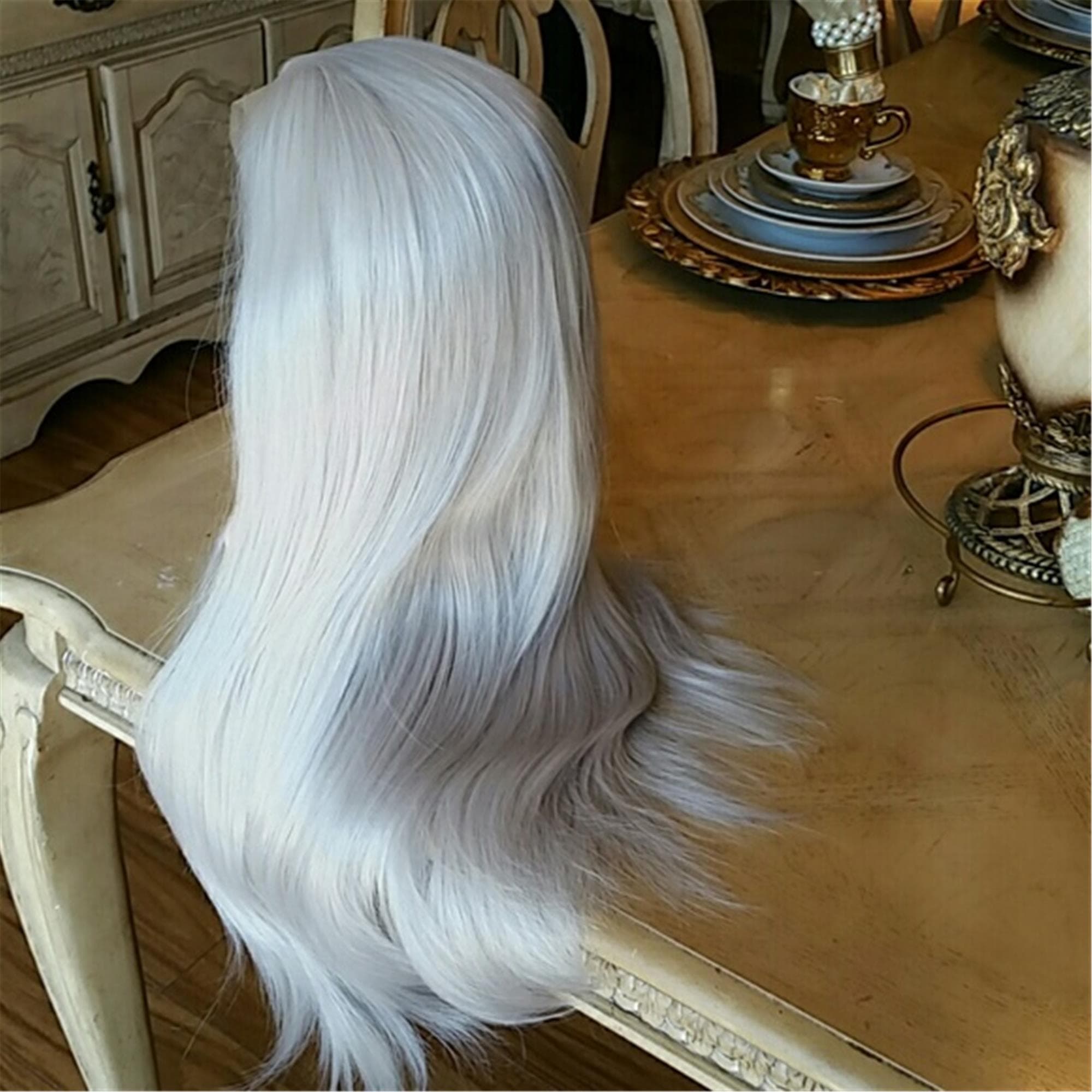 Silver Ash Blonde Beauty Waves Wig 22-24 inches!! - Thumbnail 4