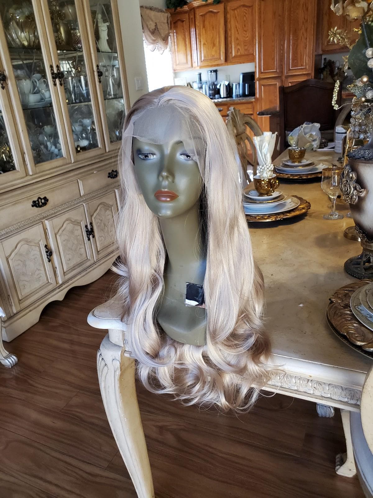 Dark Ash Blonde Lace Front Wig - Thumbnail 6