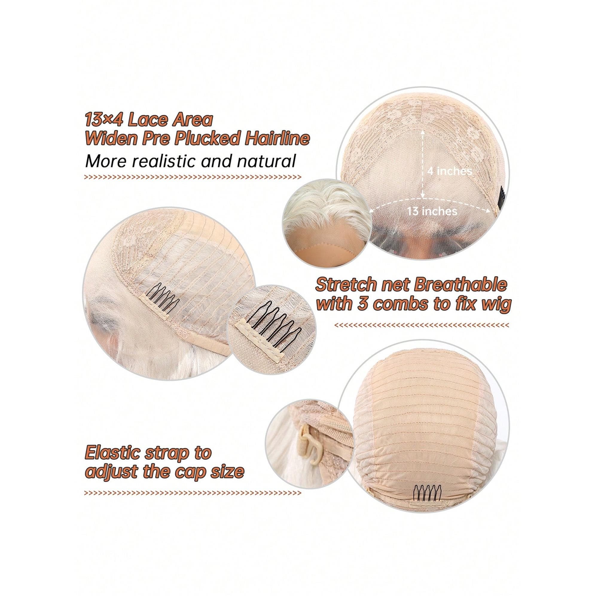 White Blonde Lace Front Wig 13*4 - Thumbnail 3