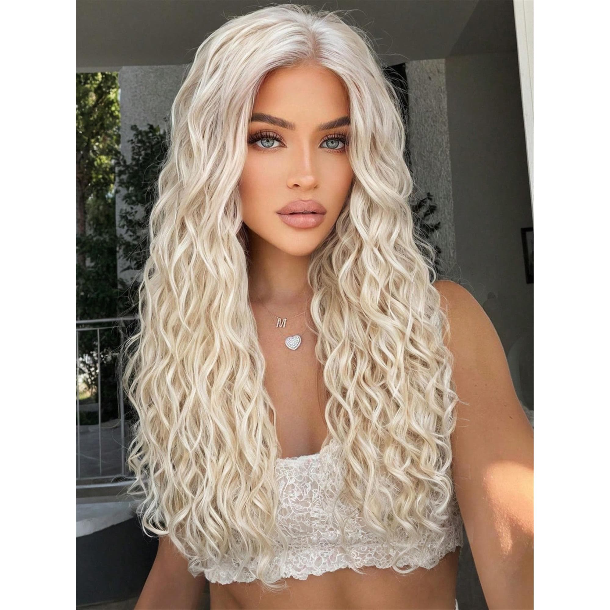 White Blonde Lace Front Wig 13*4