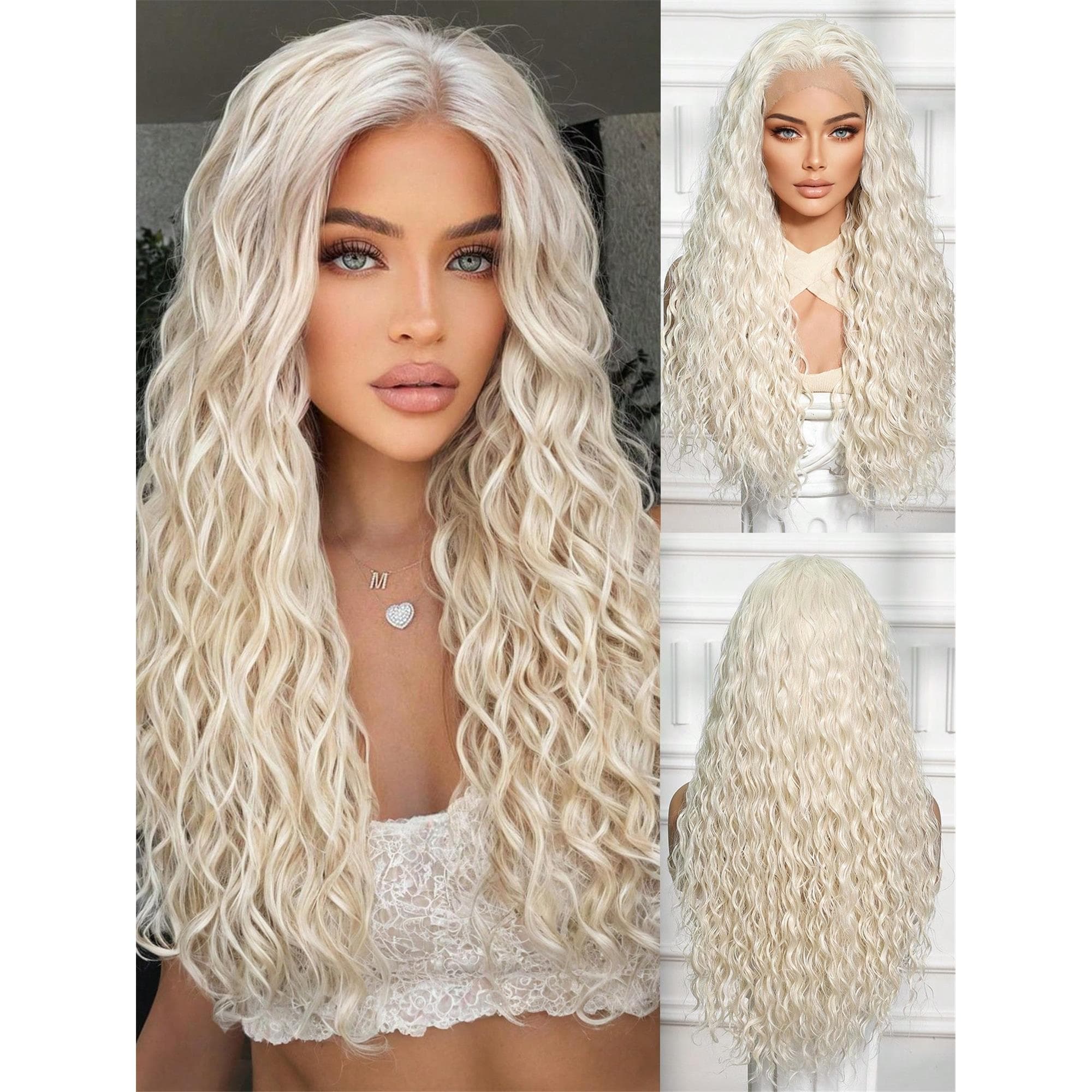 White Blonde Lace Front Wig 13*4 - Thumbnail 2