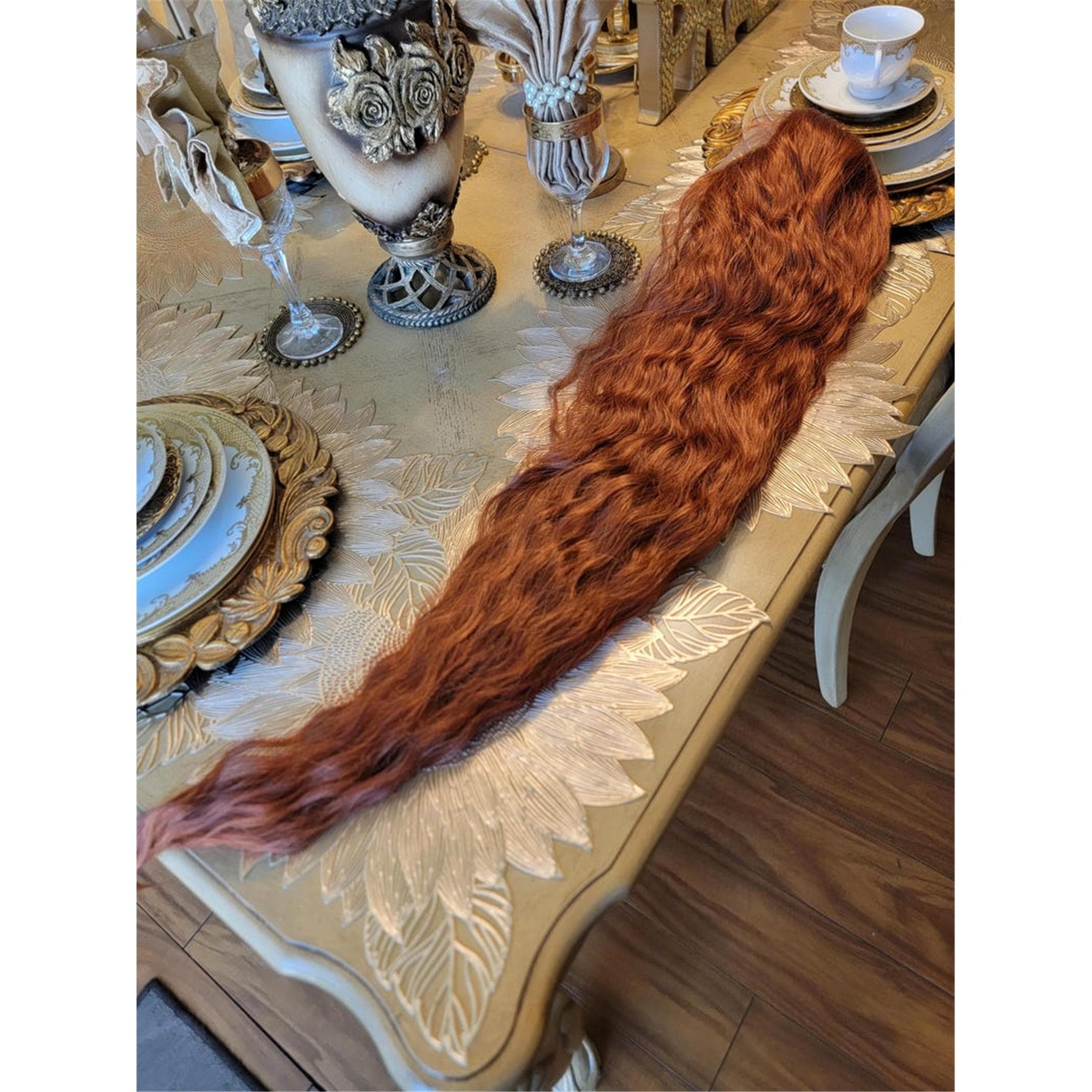 Copper Red Beauty Waves Lace Front Wig Goddess Beauty Wig Auburn - Thumbnail 2