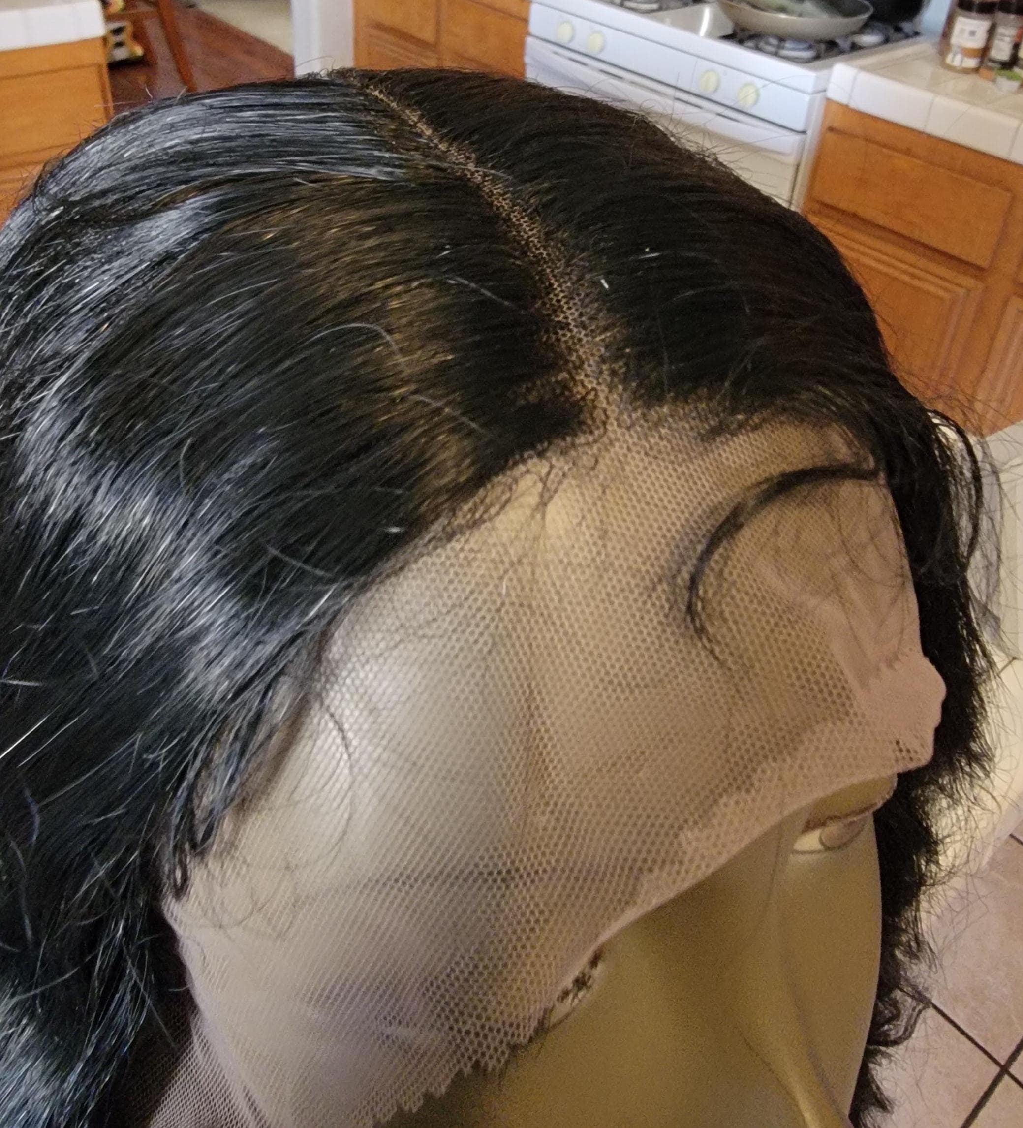Black Wavy Beauty Lace Front Wig 38-40 inches!! - Thumbnail 9