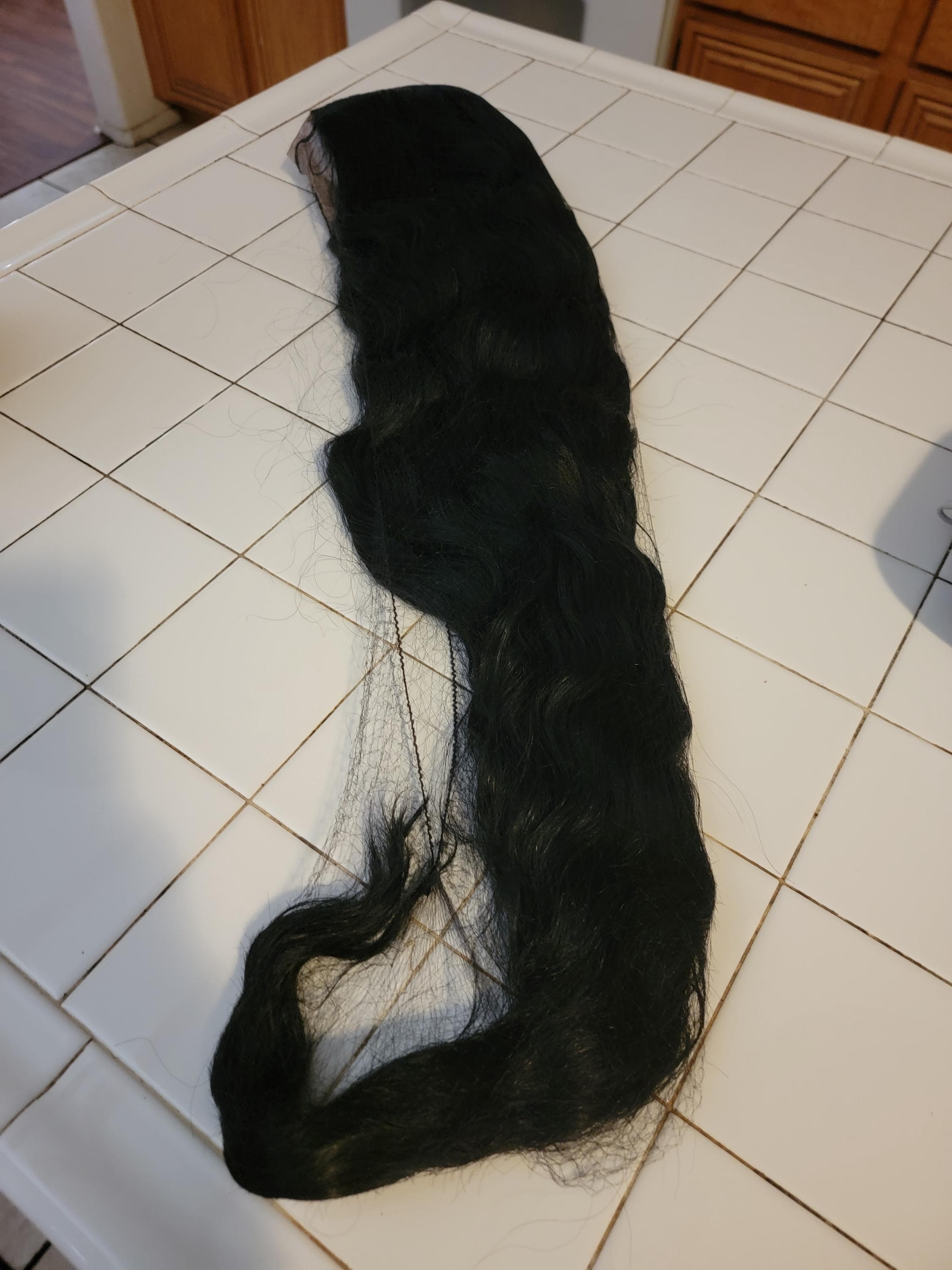 Black Wavy Beauty Lace Front Wig 38-40 inches!! - Thumbnail 16