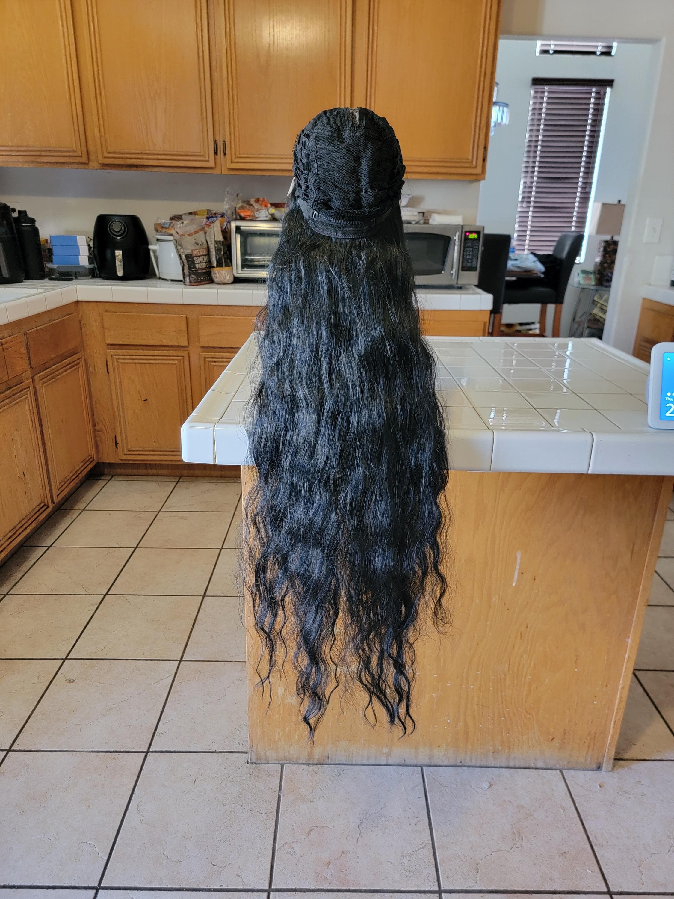 Black Wavy Beauty Lace Front Wig 38-40 inches!! - Thumbnail 17