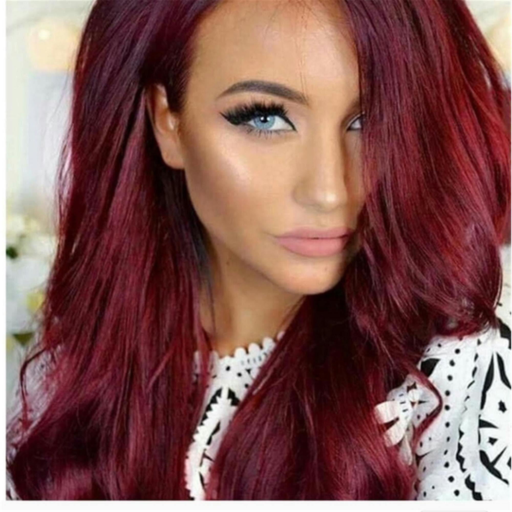 Dark Red Beauty Lace Front Wig
