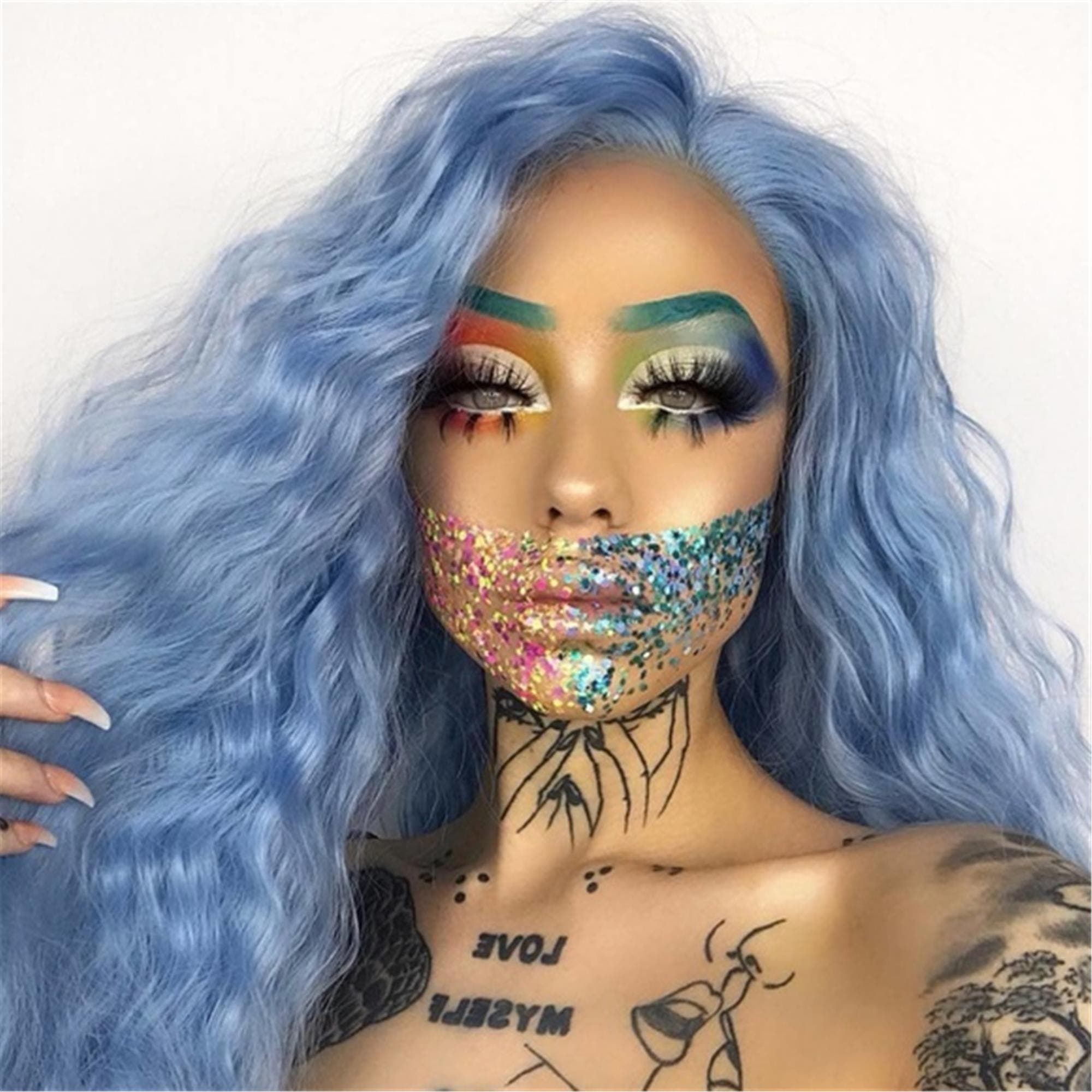 Light Blue Beauty Lace Front Wig