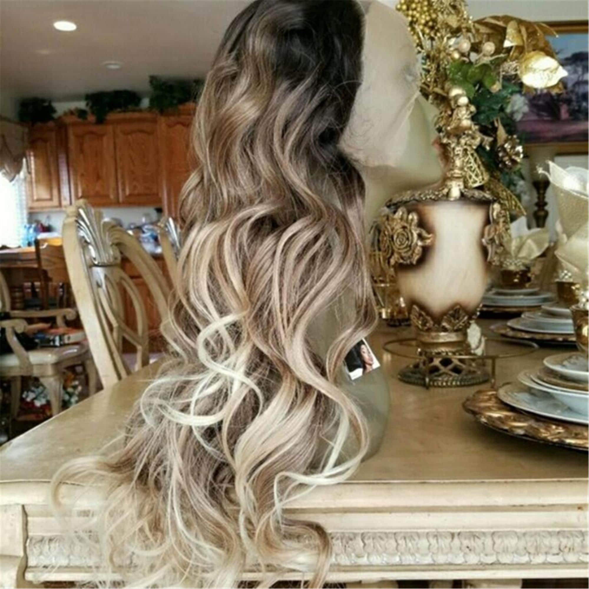 Ombre Blonde Lace Front Wig - Thumbnail 3