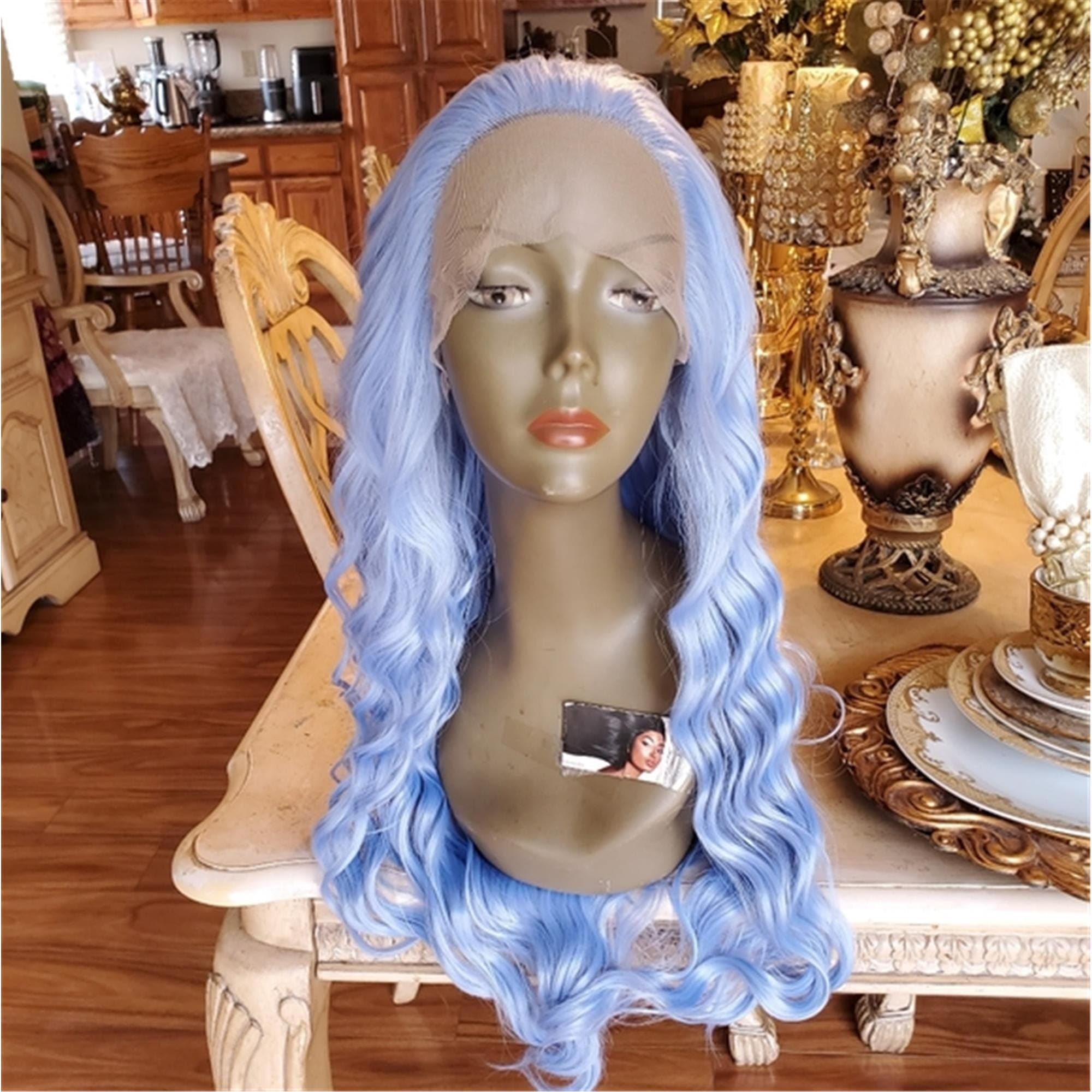 Light Blue Beauty Lace Front Wig - Thumbnail 7
