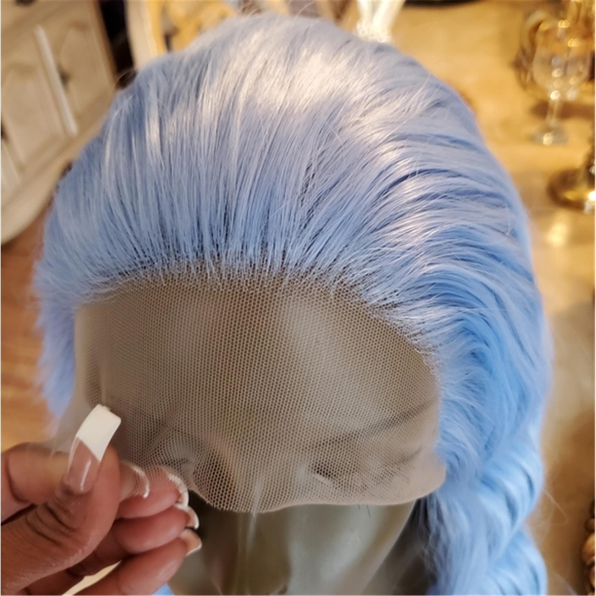 Light Blue Beauty Lace Front Wig - Thumbnail 8