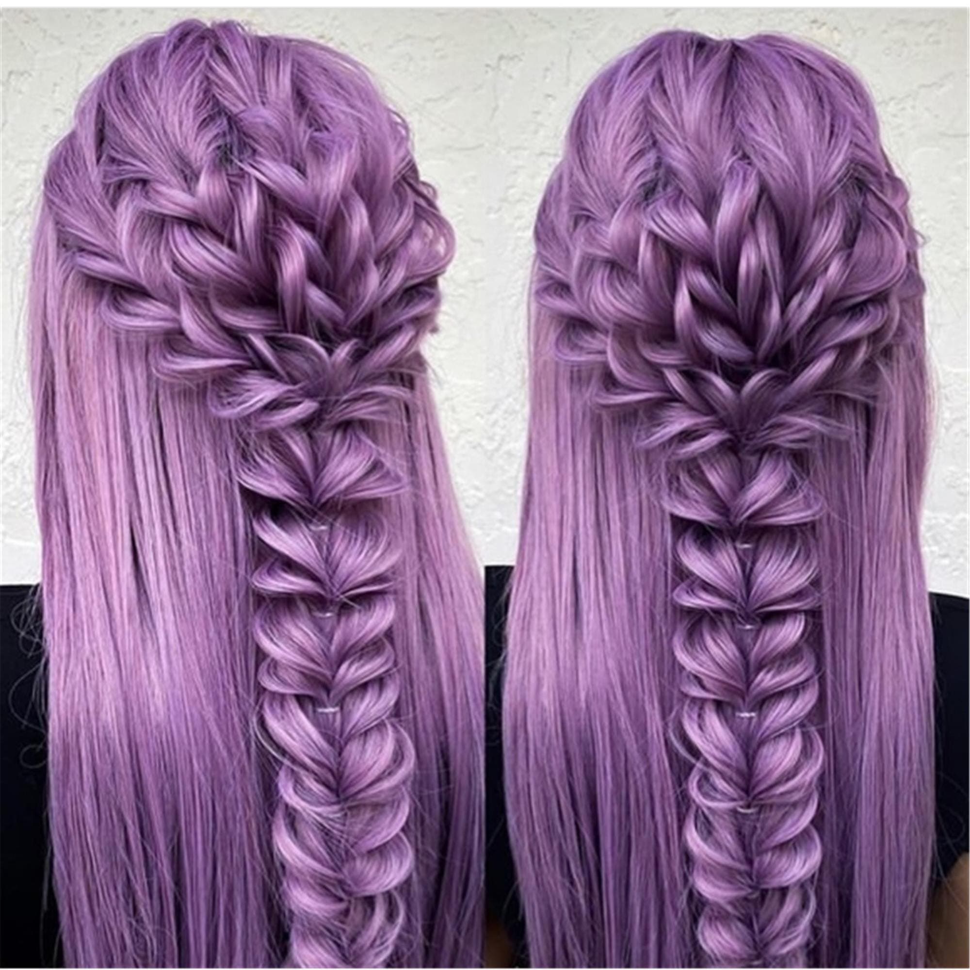 Lilac Lace Front Wig - Thumbnail 4