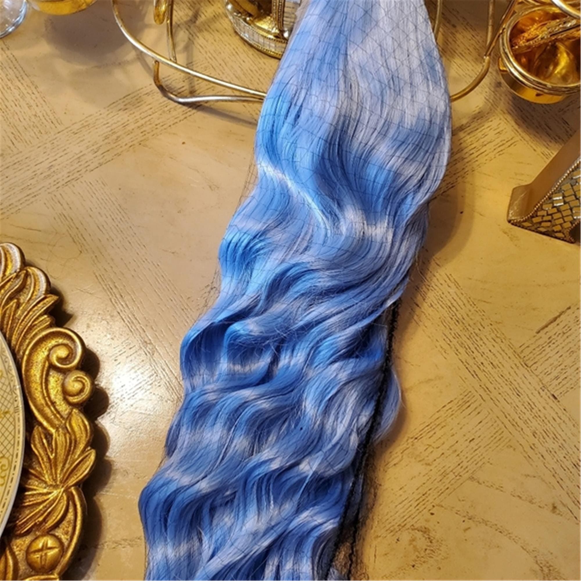 Light Blue Beauty Lace Front Wig - Thumbnail 4
