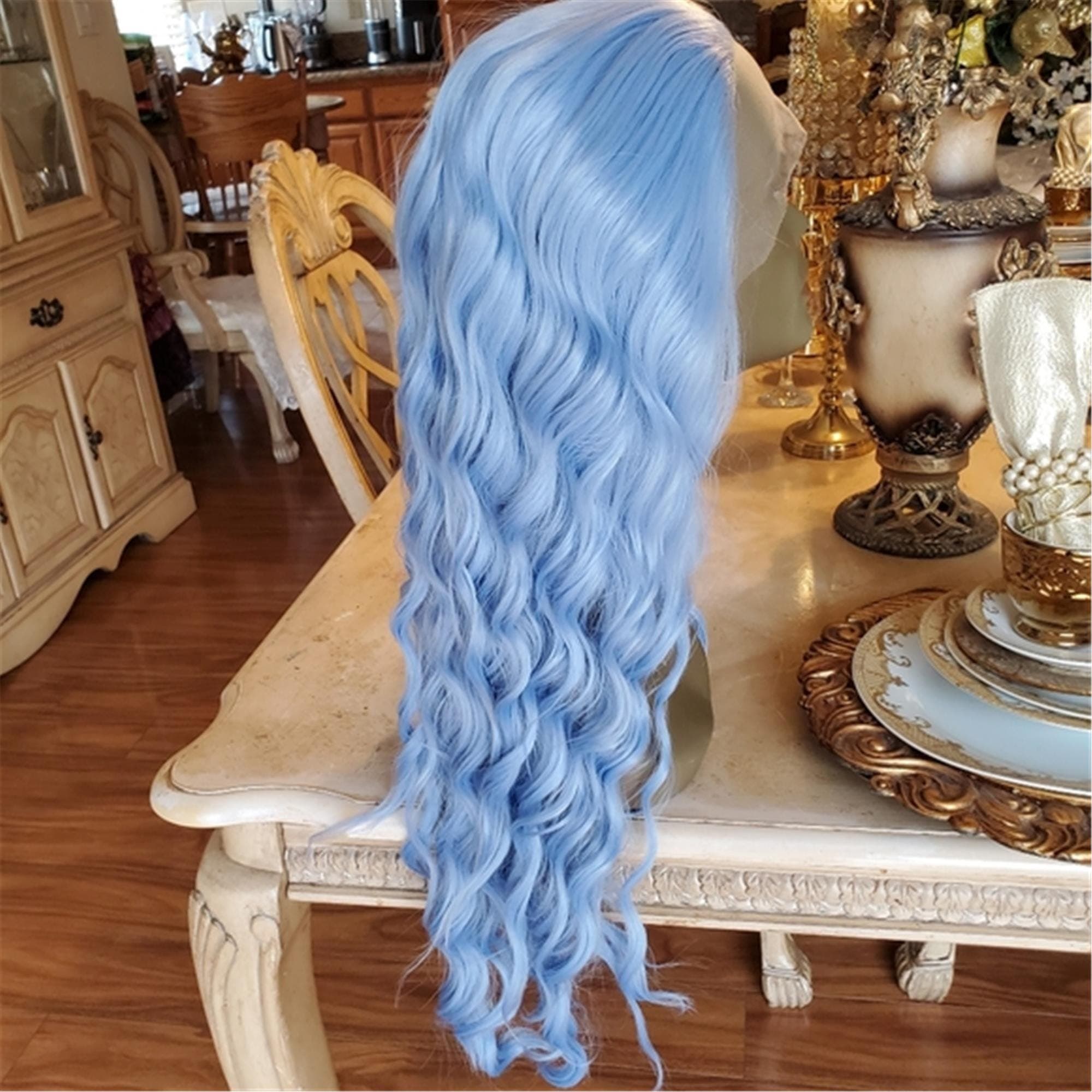 Light Blue Beauty Lace Front Wig - Thumbnail 6