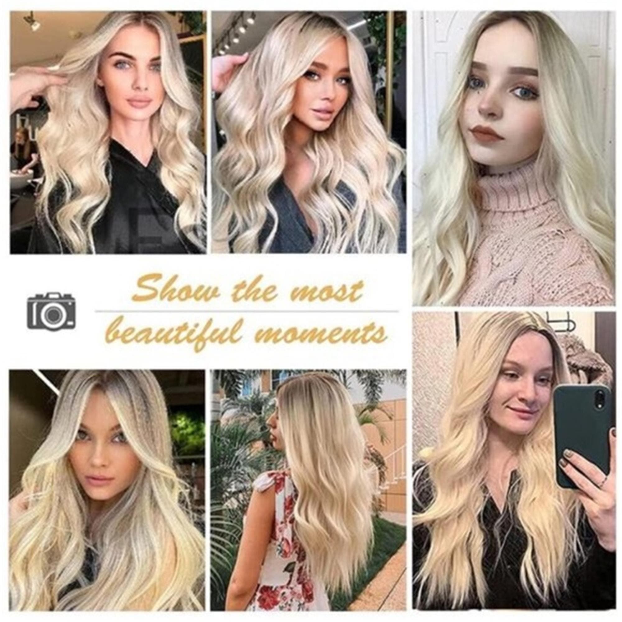 Natural 26” Hair Heat Resistant Ombre Blonde WIG NEW - Thumbnail 5