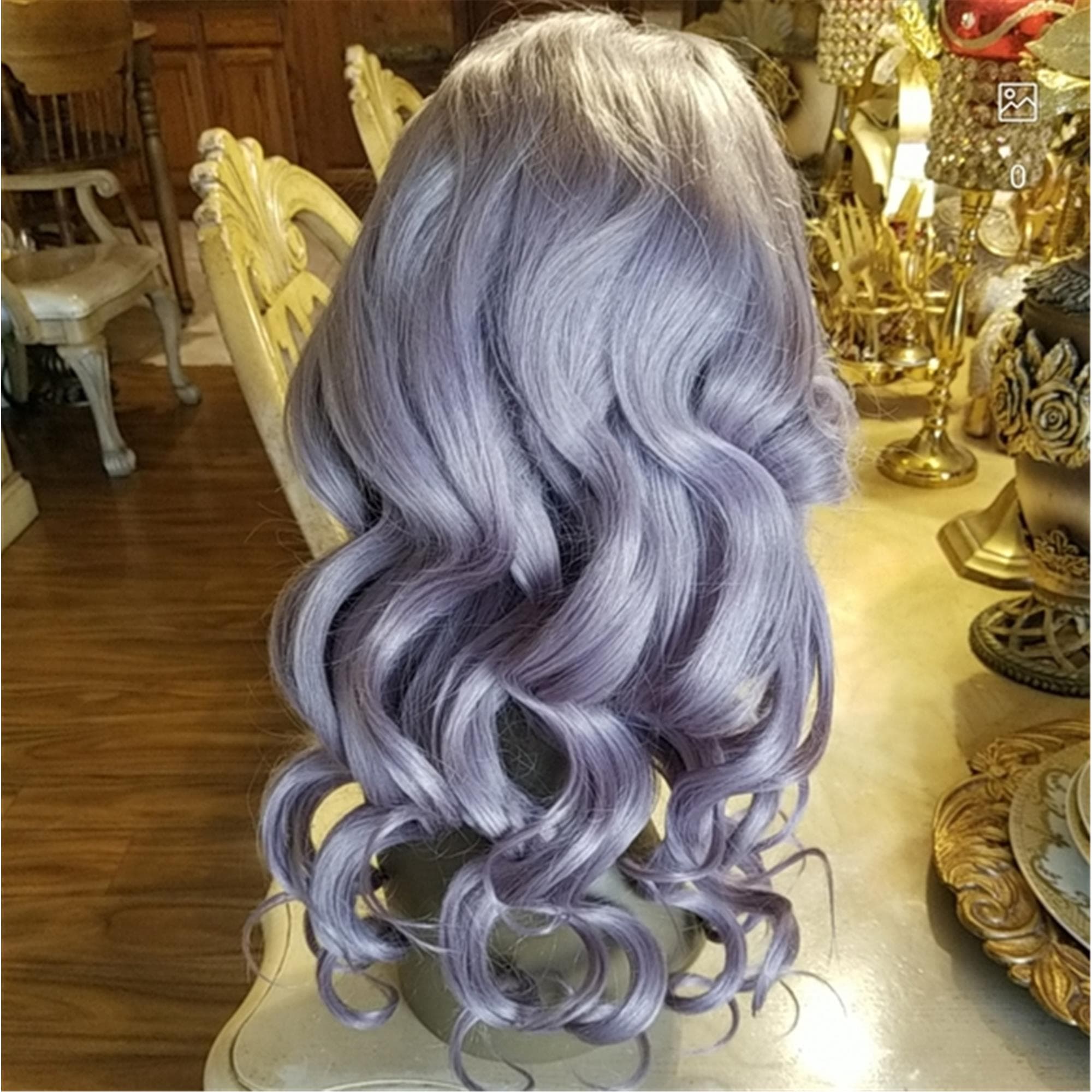 Gray Virgin Remy Human Hair Lace Front Wig!! - Thumbnail 5