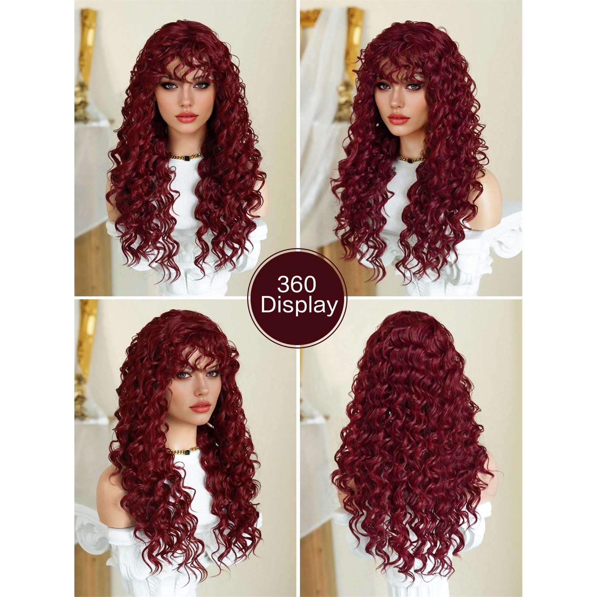 24 Inch Striking Afro Kinky Wig Loose Wave - Thumbnail 6