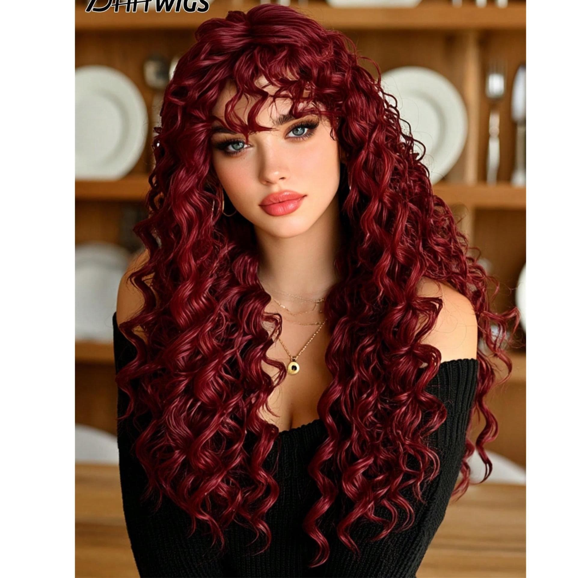24 Inch Striking Afro Kinky Wig Loose Wave