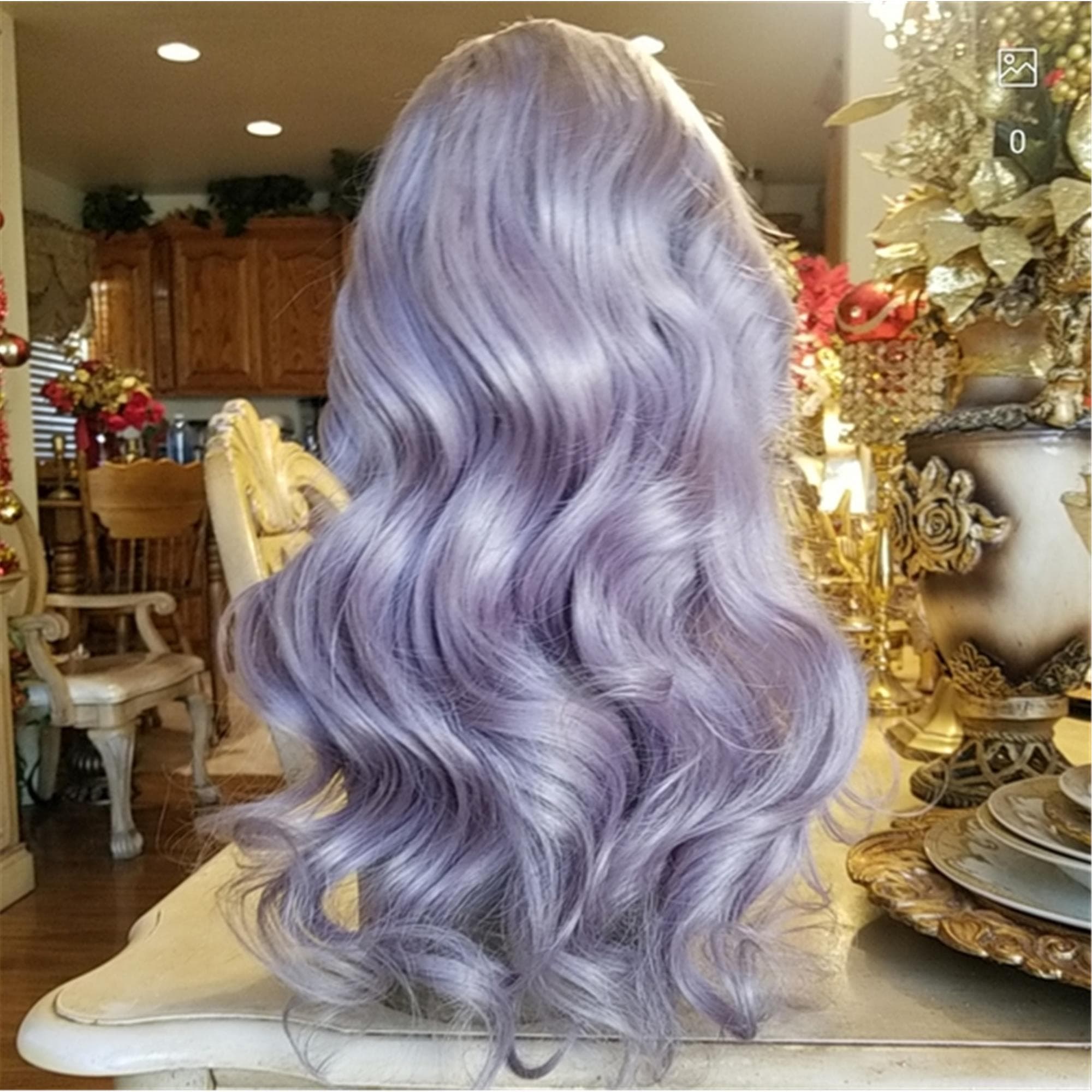 Gray Virgin Remy Human Hair Lace Front Wig!! - Thumbnail 3