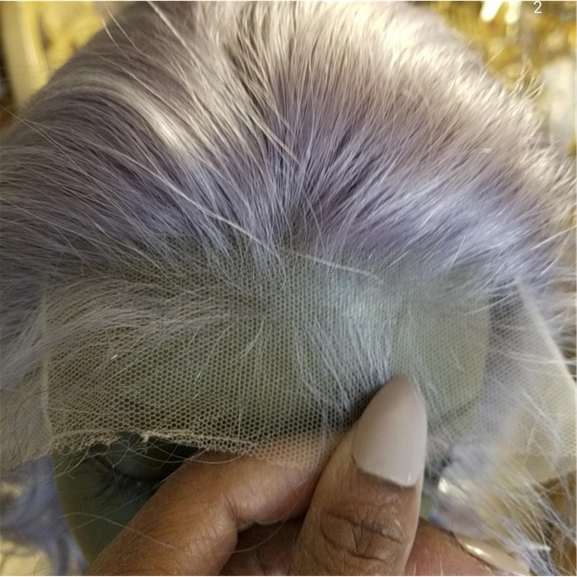 Gray Virgin Remy Human Hair Lace Front Wig!! - Thumbnail 4