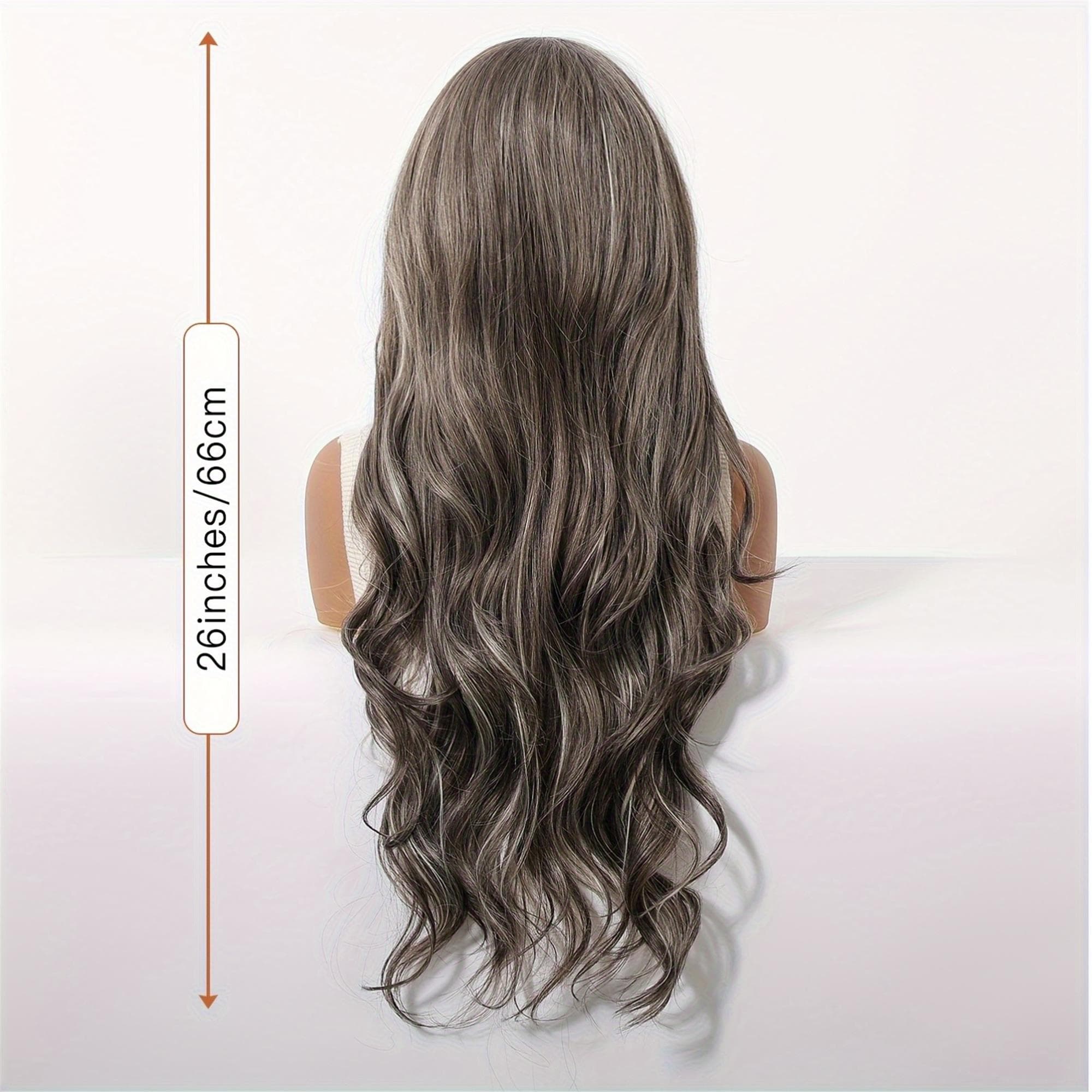 13X4 HD Transparent Lace Front Wig in Deep 26 Inches Long with Body Wave Style. This Synthetic Lace Wig Is Glueless And Made from - Thumbnail 7