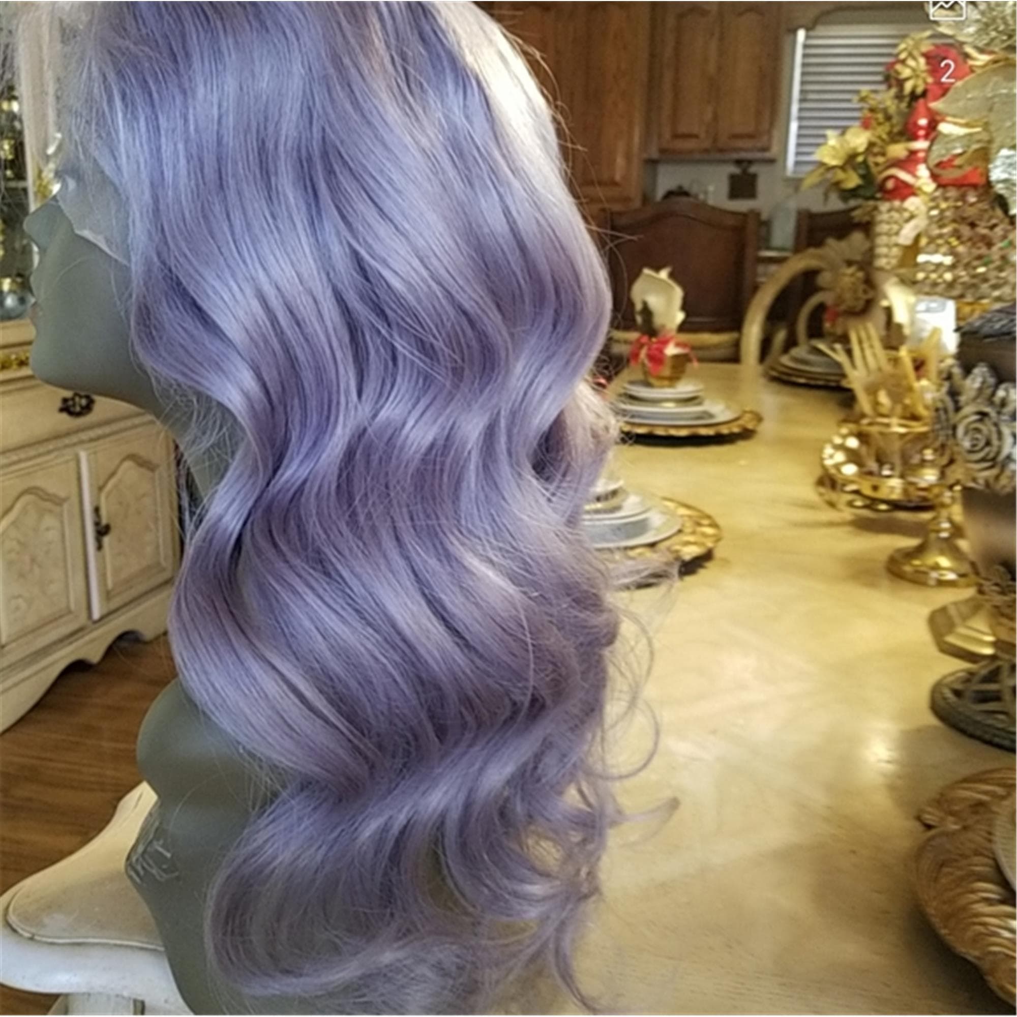 Gray Virgin Remy Human Hair Lace Front Wig!! - Thumbnail 8