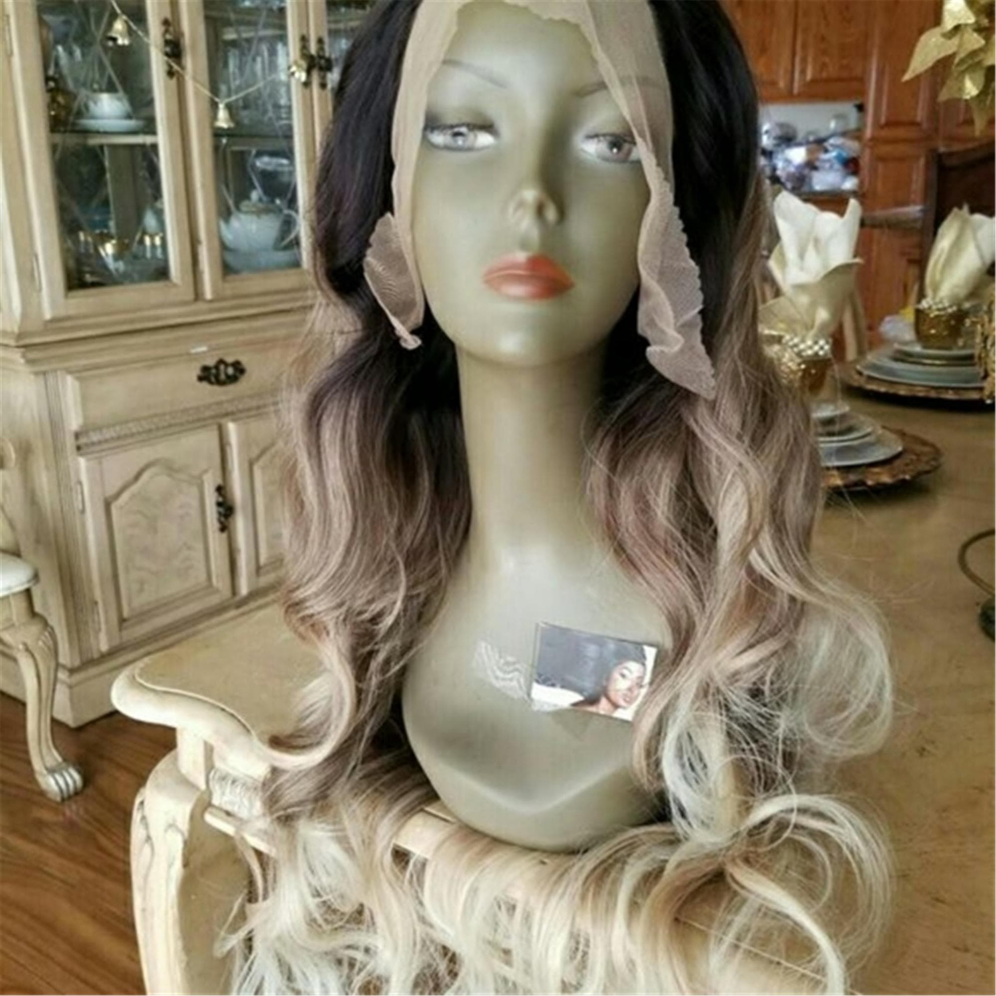 Ombre Blonde Lace Front Wig - Thumbnail 2