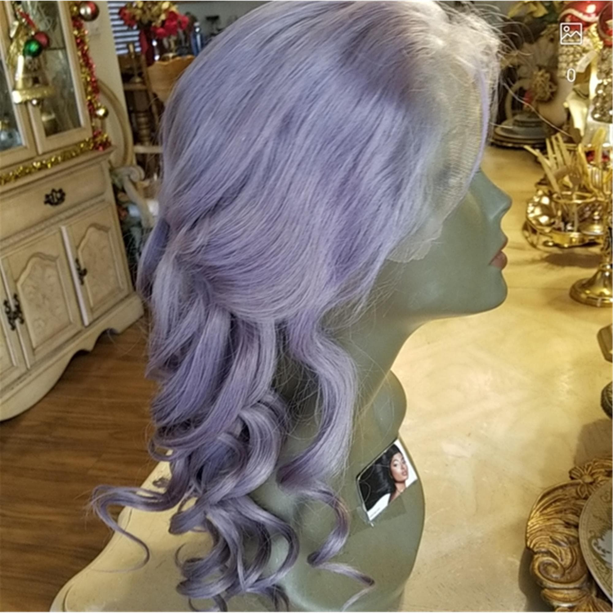 Gray Virgin Remy Human Hair Lace Front Wig!! - Thumbnail 6