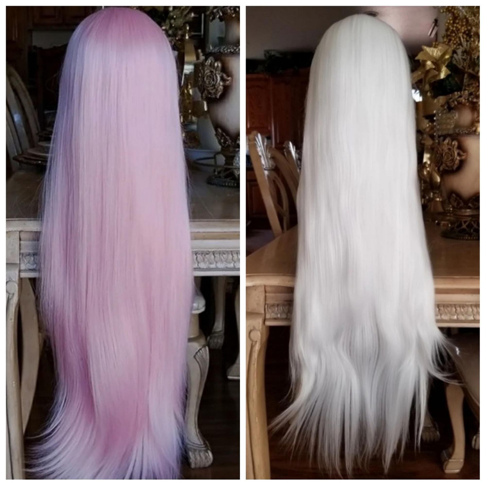 Beauty Lush Pink/White Lace Front Wig