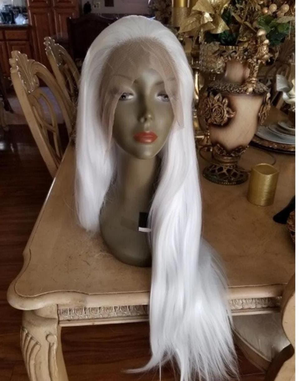 Beauty Lush Pink/White Lace Front Wig - Thumbnail 7
