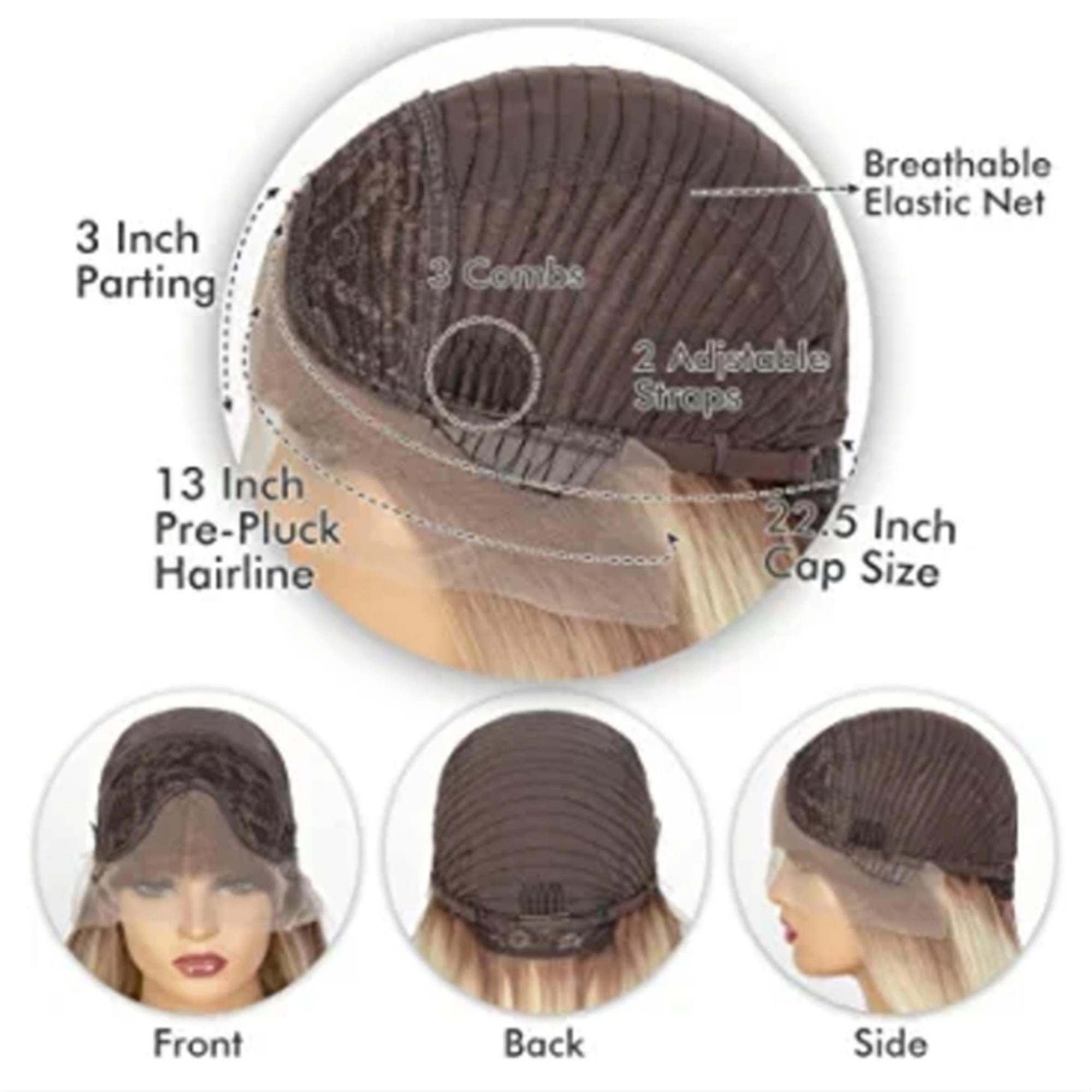Ombre Blonde Beauty Lace Front Wig - Thumbnail 2